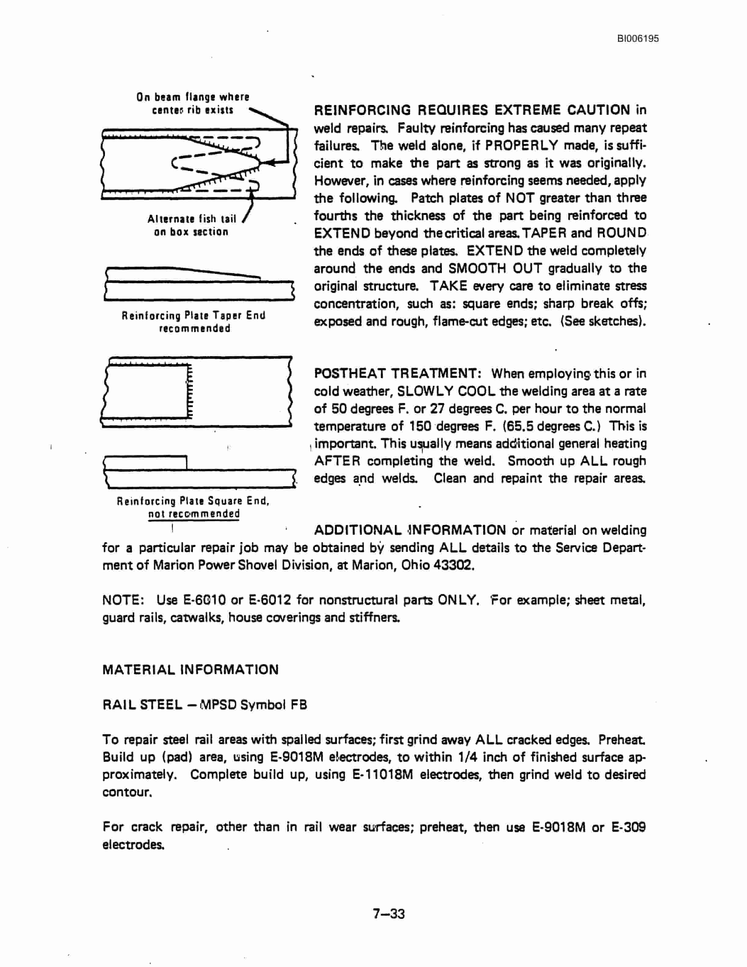 Bucyrus 191-M Electric Shovel Technical Manual BI006195-4
