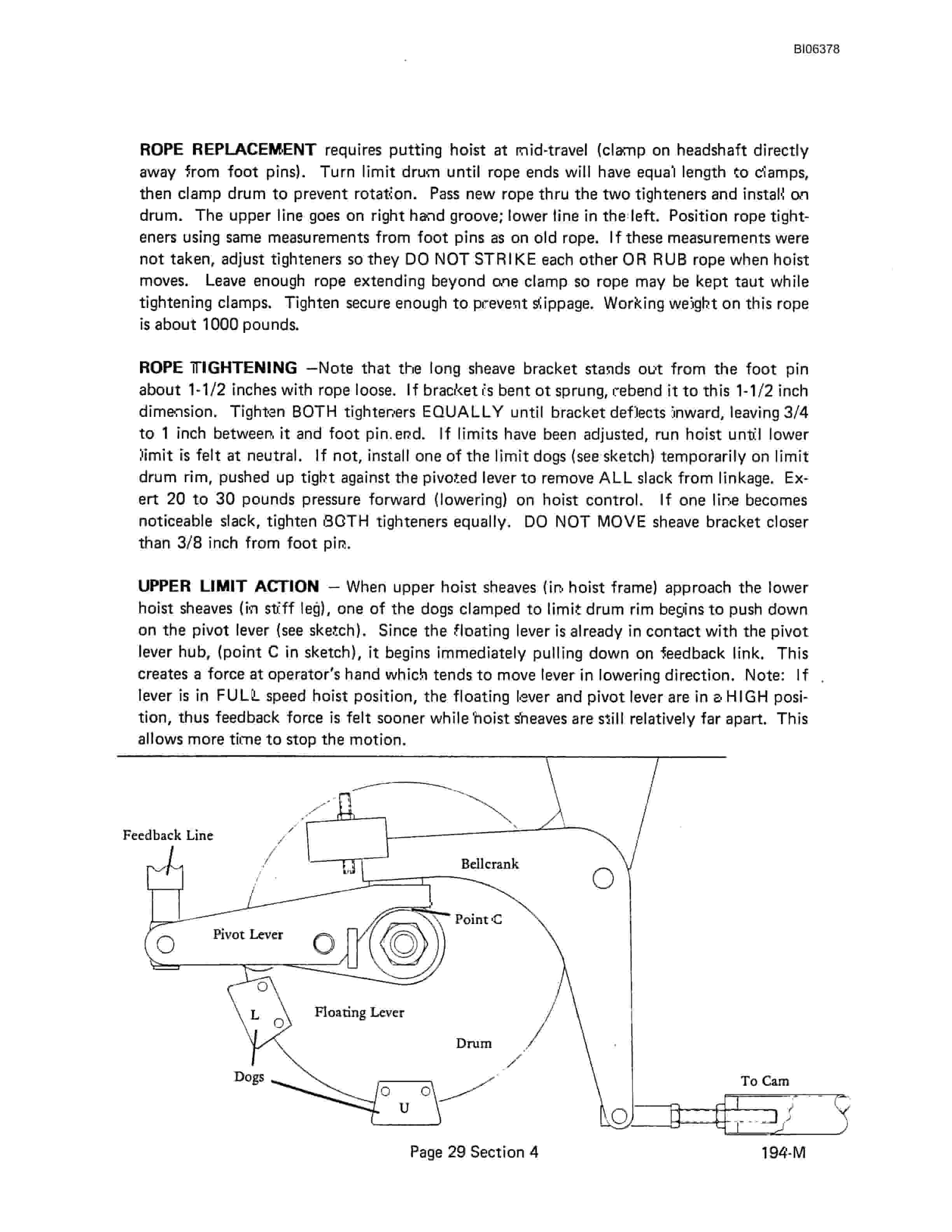 Bucyrus 194-M Superfront Technical Manual BI006378-3