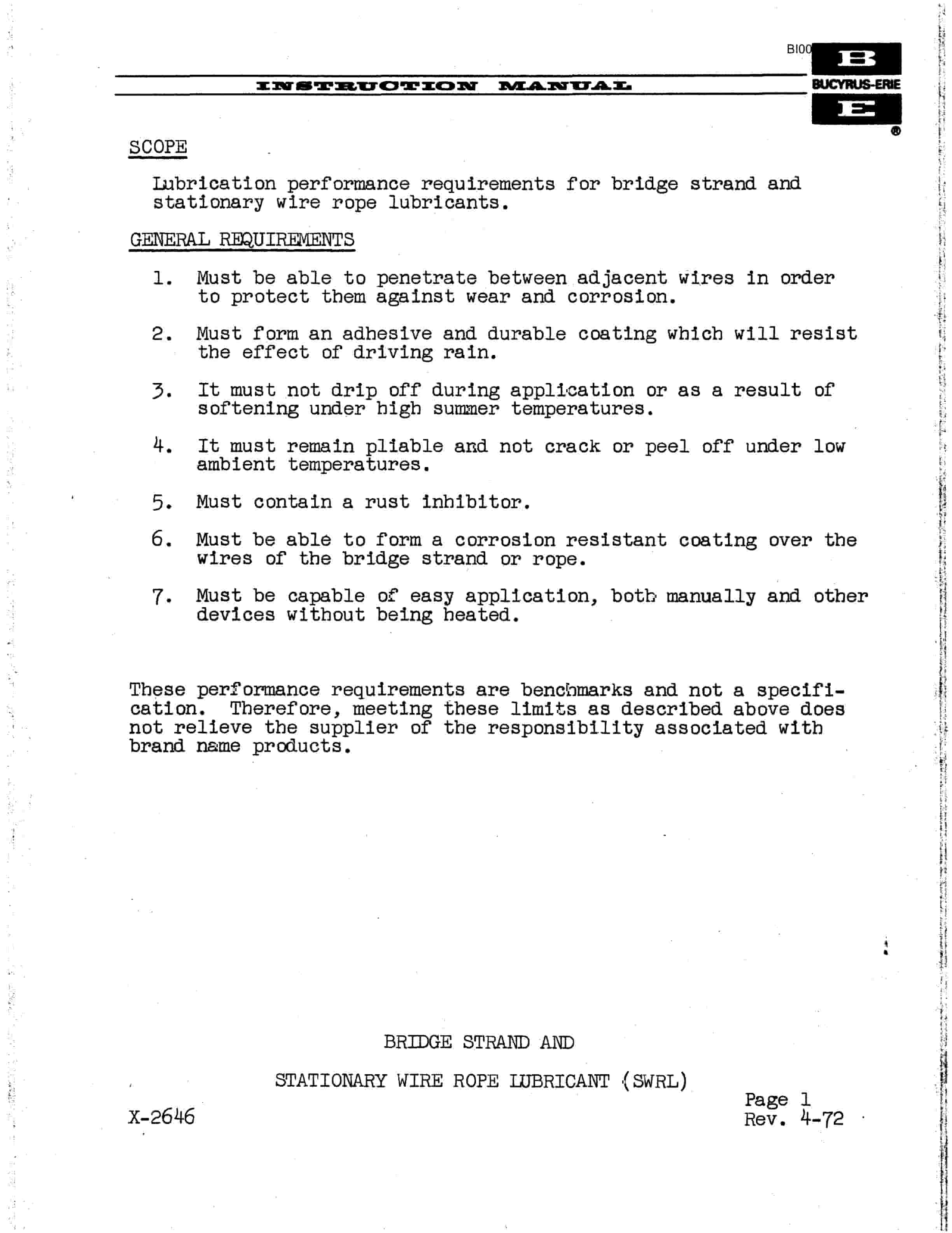 Bucyrus 195B Electric Shovel Technical Manual BI005555-4