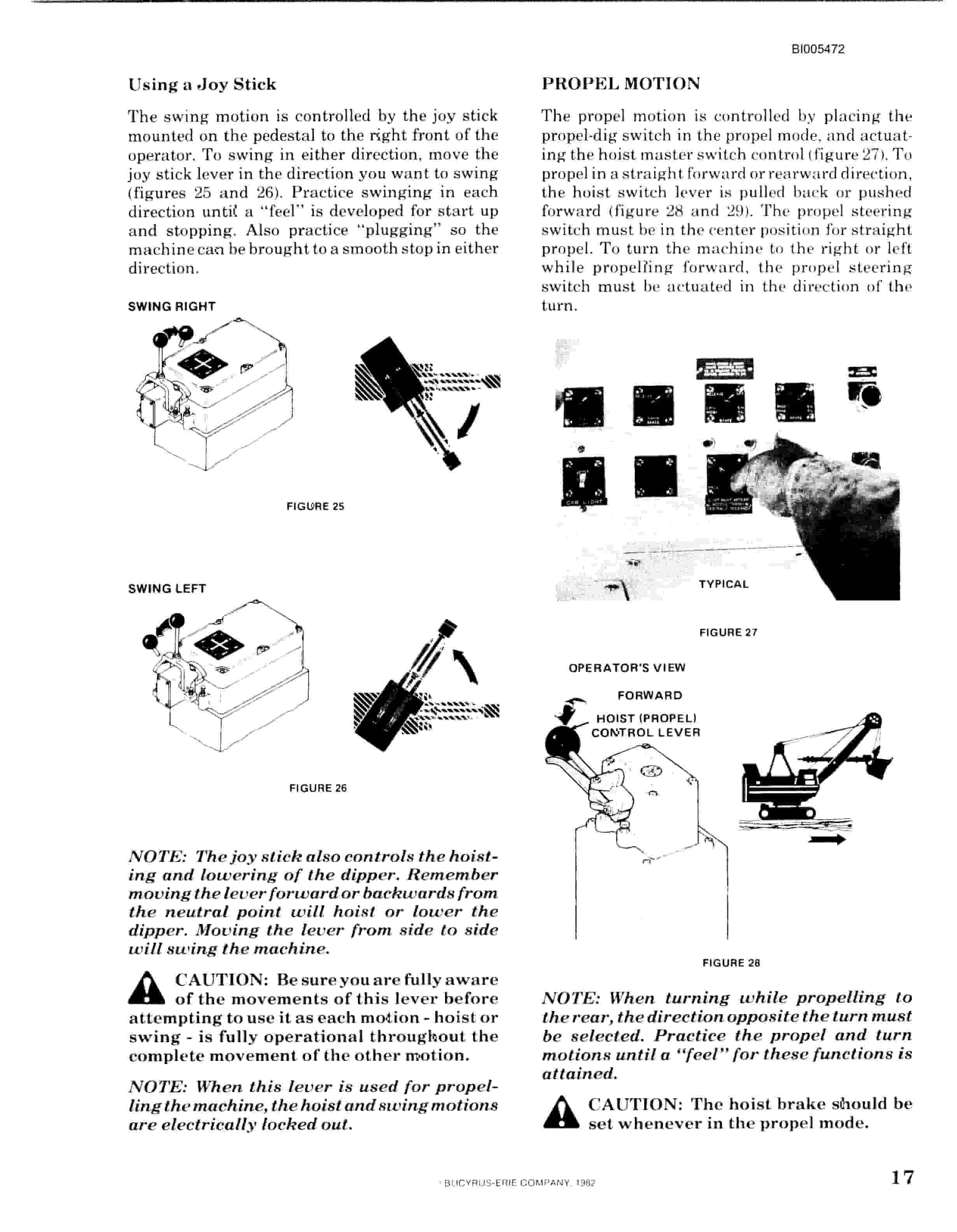 Bucyrus 195BI Electric Mining Shovel Technical Manual BI005472-5