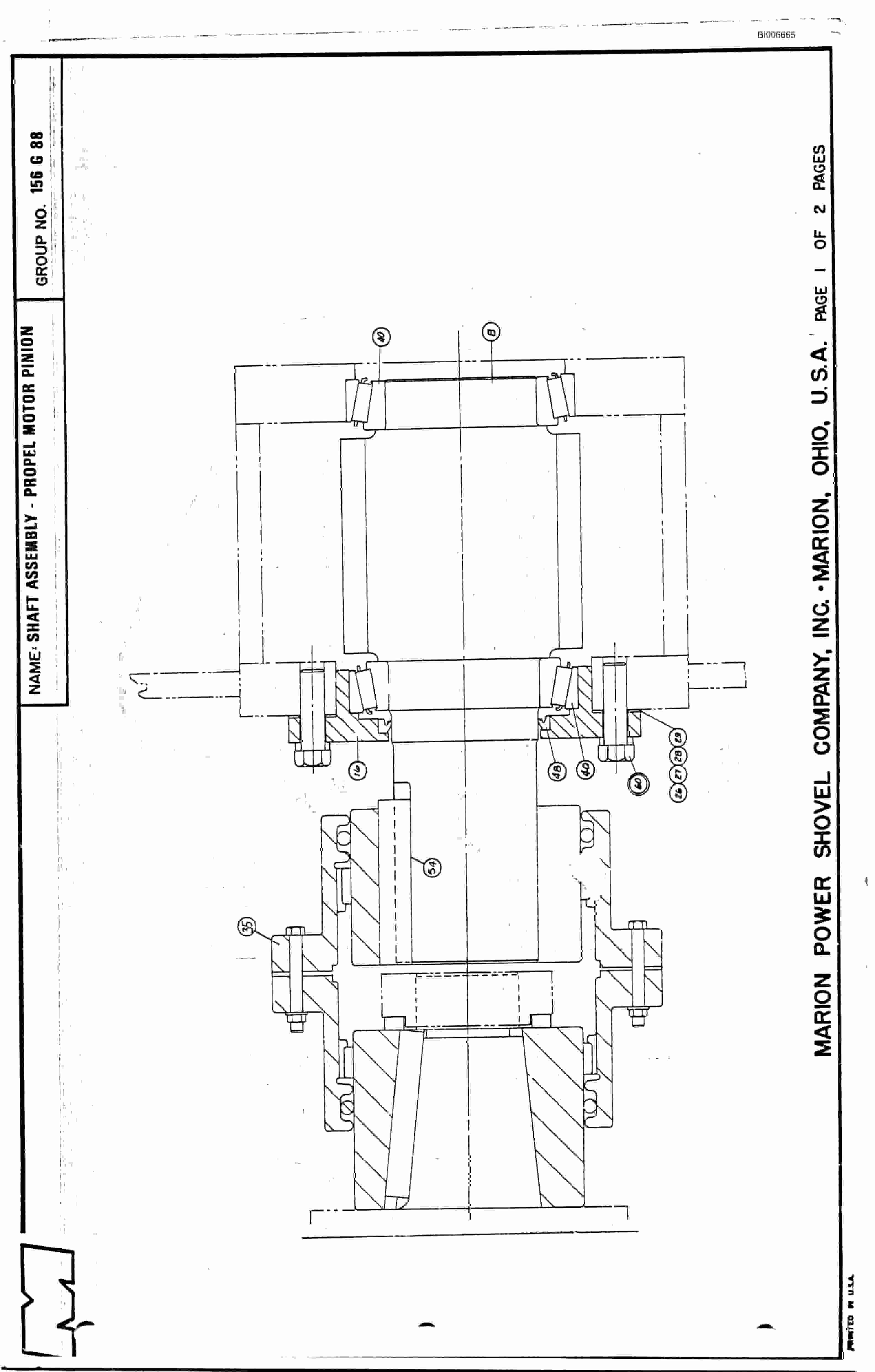 Bucyrus 195M Parts Catalog BI006665-3