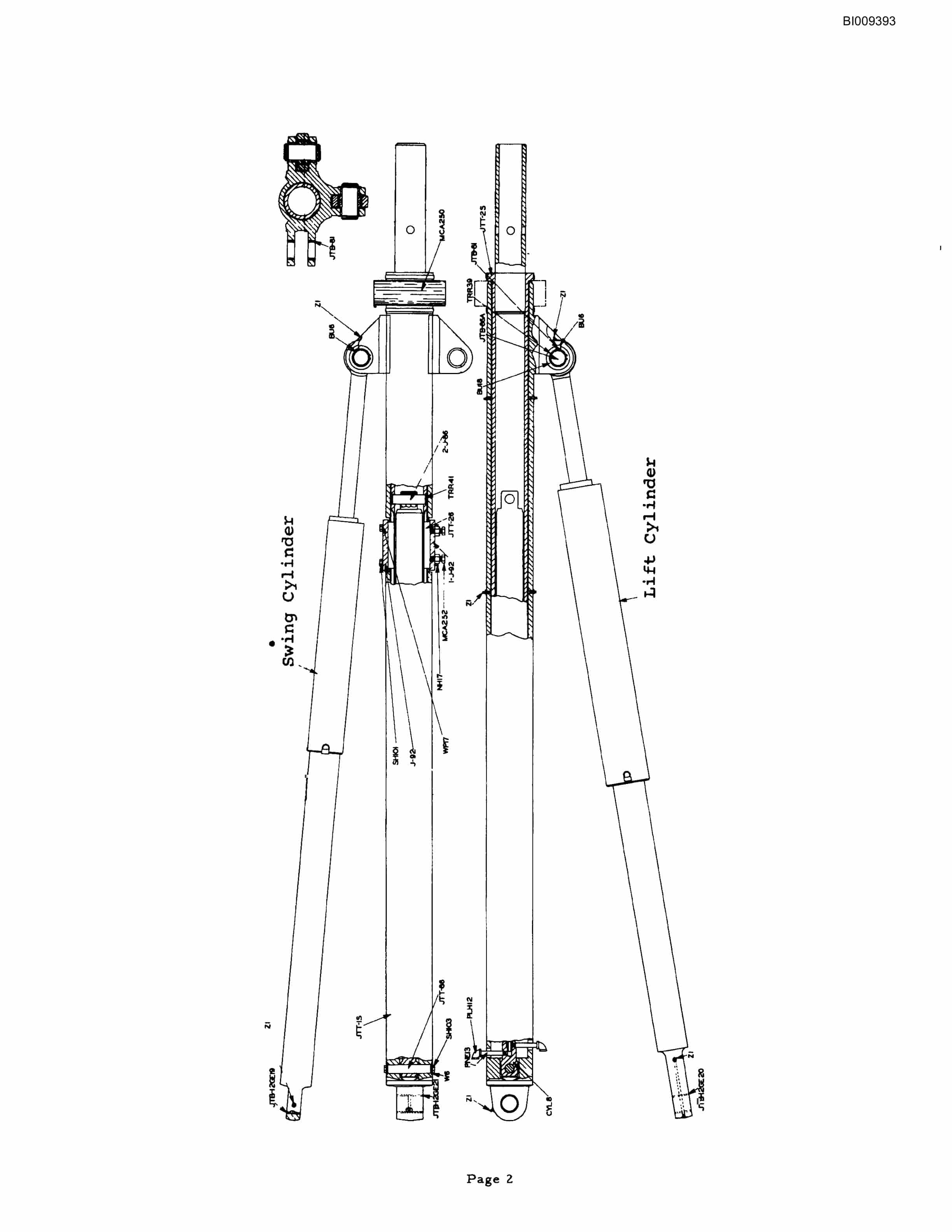 Bucyrus 2 Boom Air Driven Jumbo Parts Catalog BI009393-4