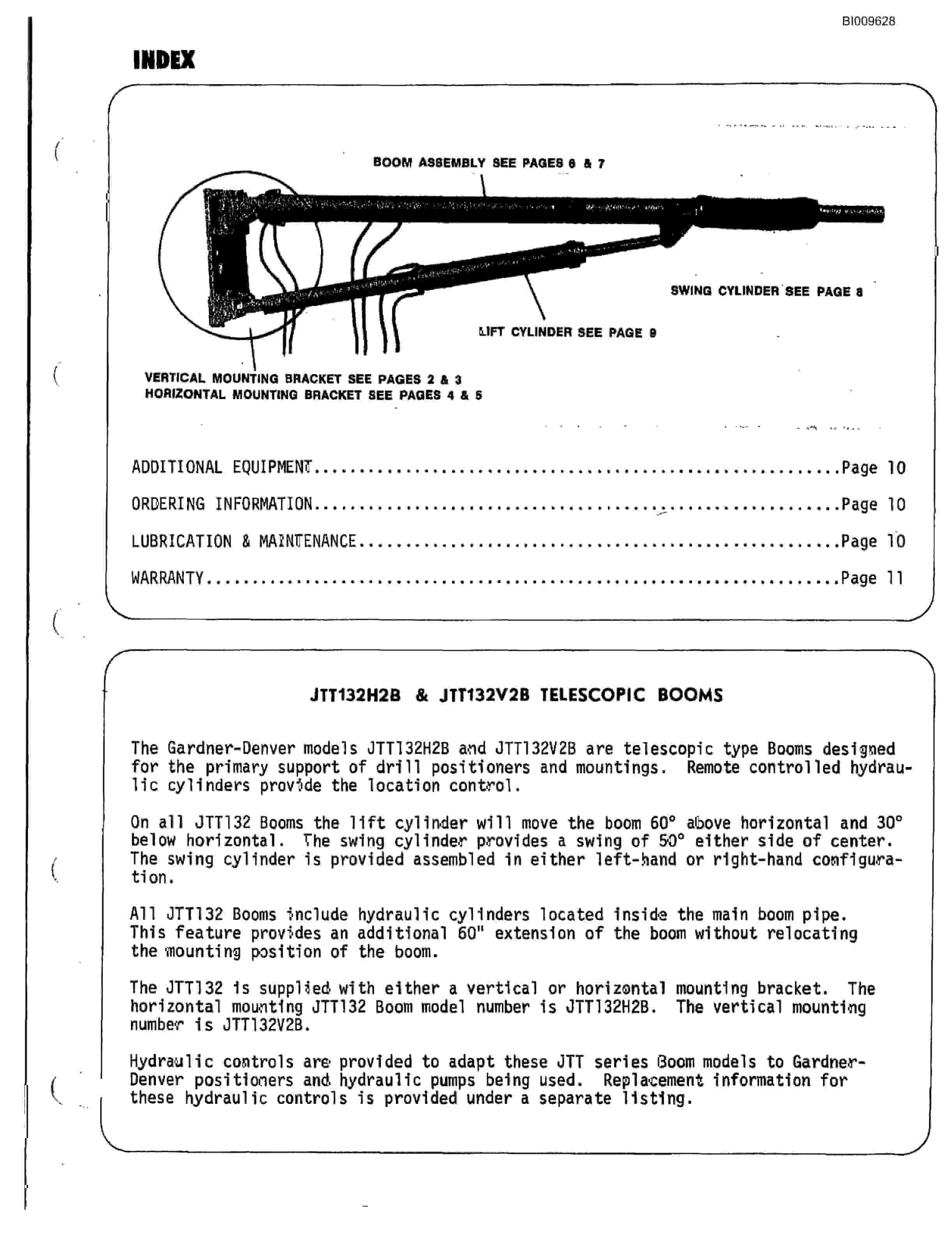Bucyrus 2 Boom Stoping Jumbo Parts Catalog BI009628-4