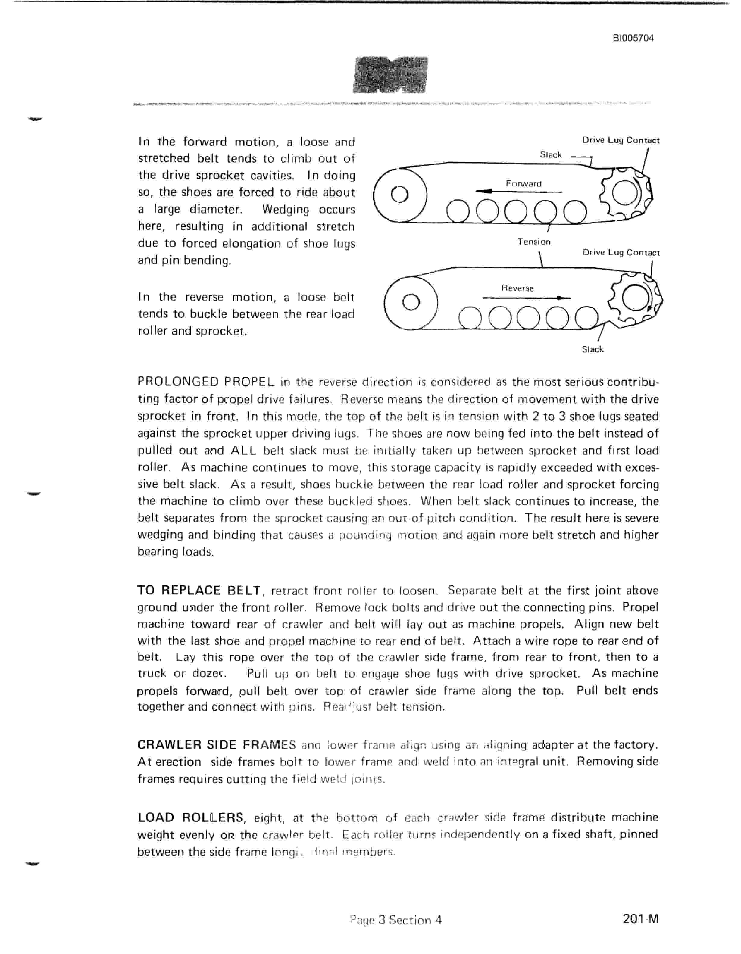Bucyrus 201-M Electric Shovel Technical Manual BI005704-3