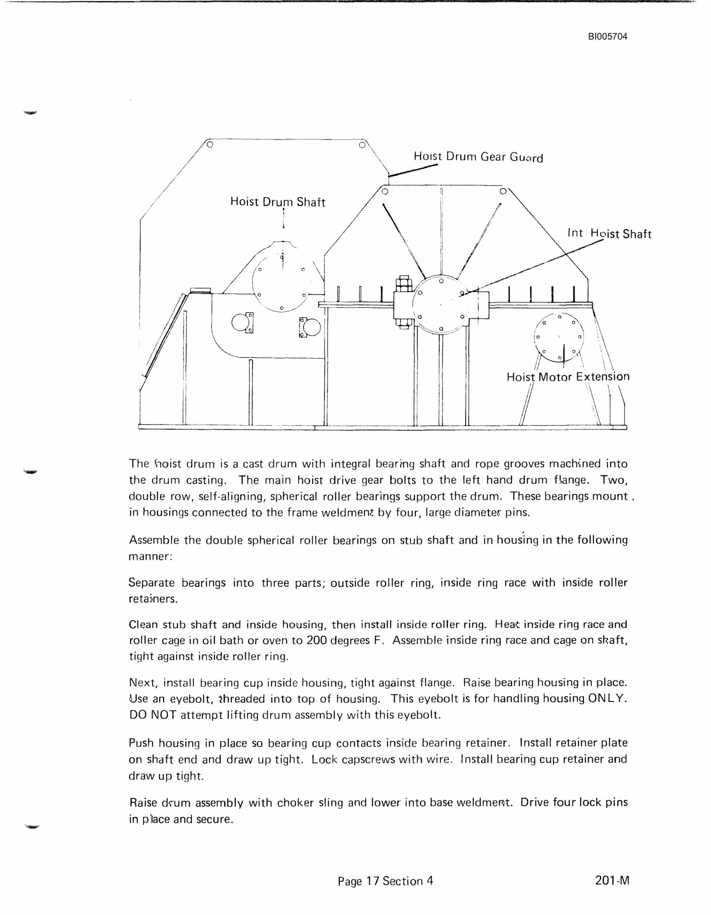 Bucyrus 201-M Electric Shovel Technical Manual BI005704-4