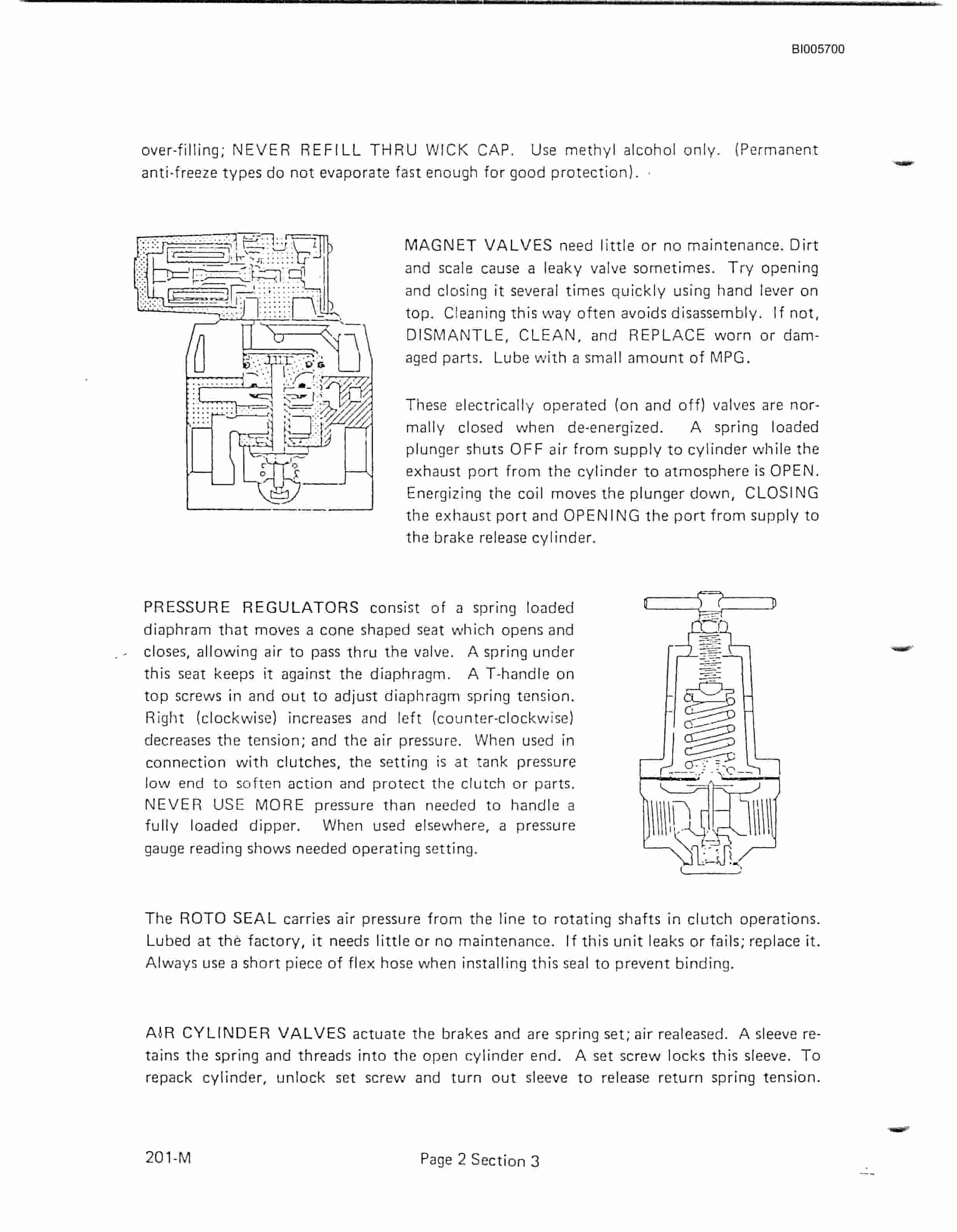 Bucyrus 201-M Mining Shovel Technical Manual BI005700-3