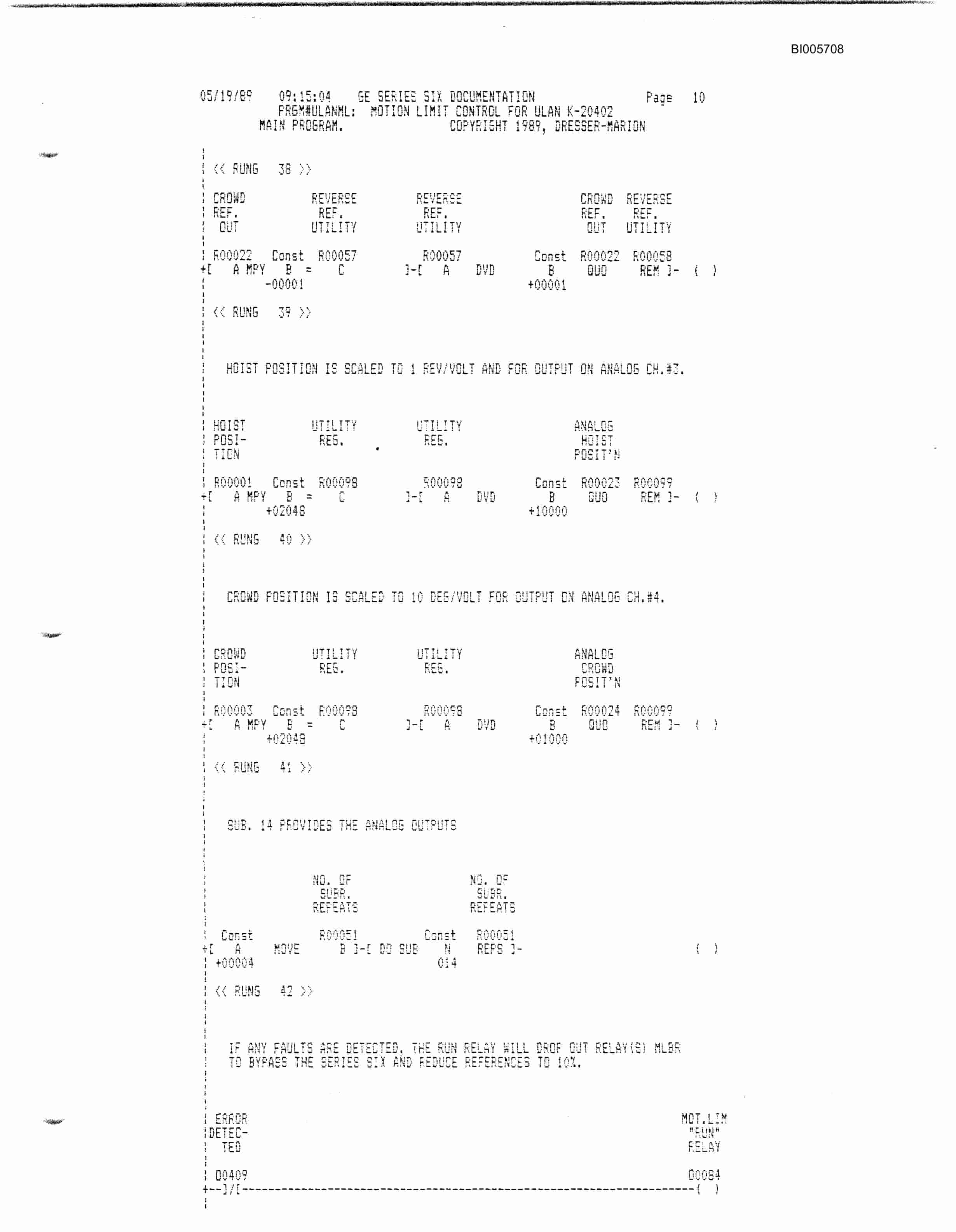 Bucyrus 204-M Shovel Control Technical Manual BI005708-3