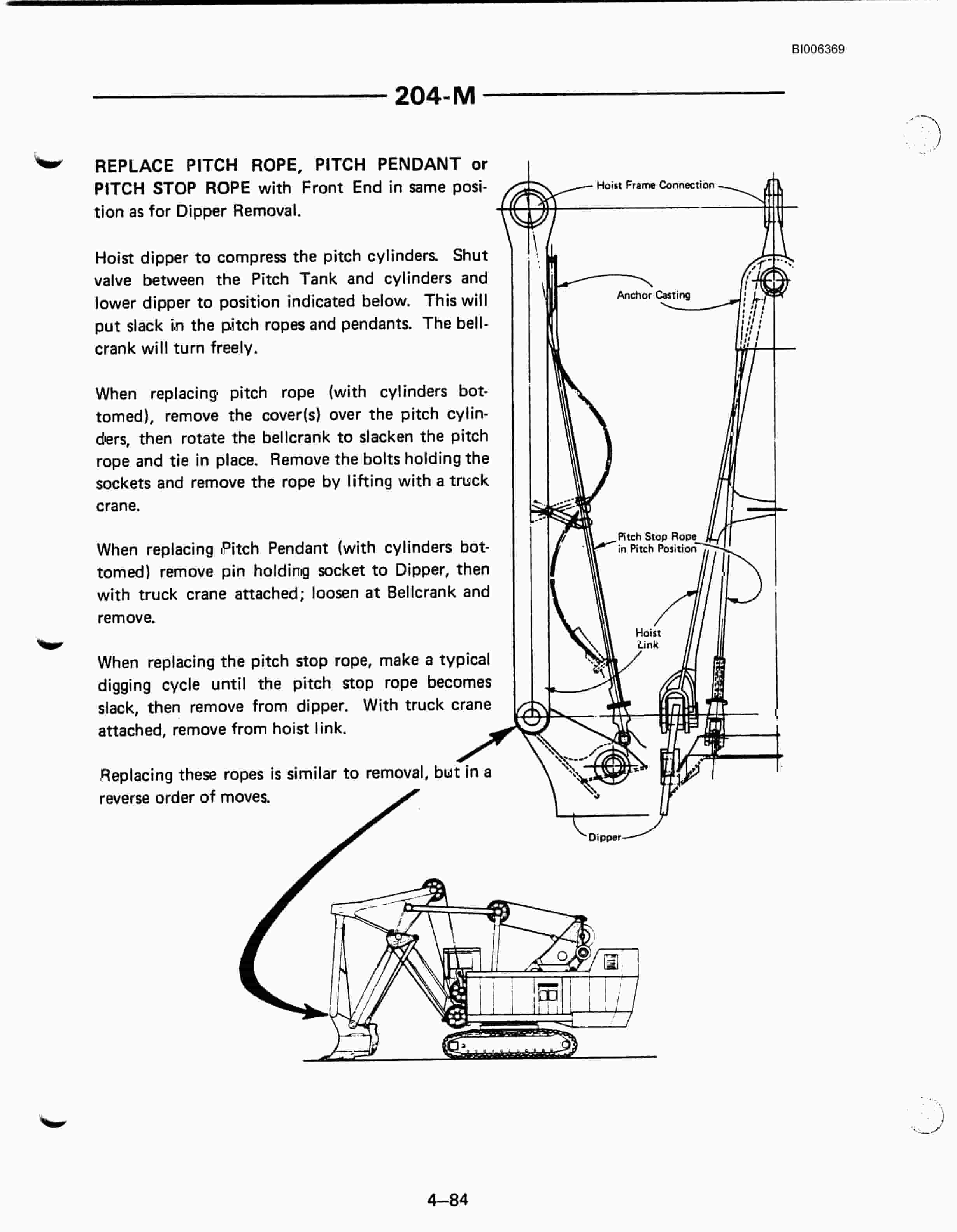 Bucyrus 204-M Superfront Technical Manual BI006369-4