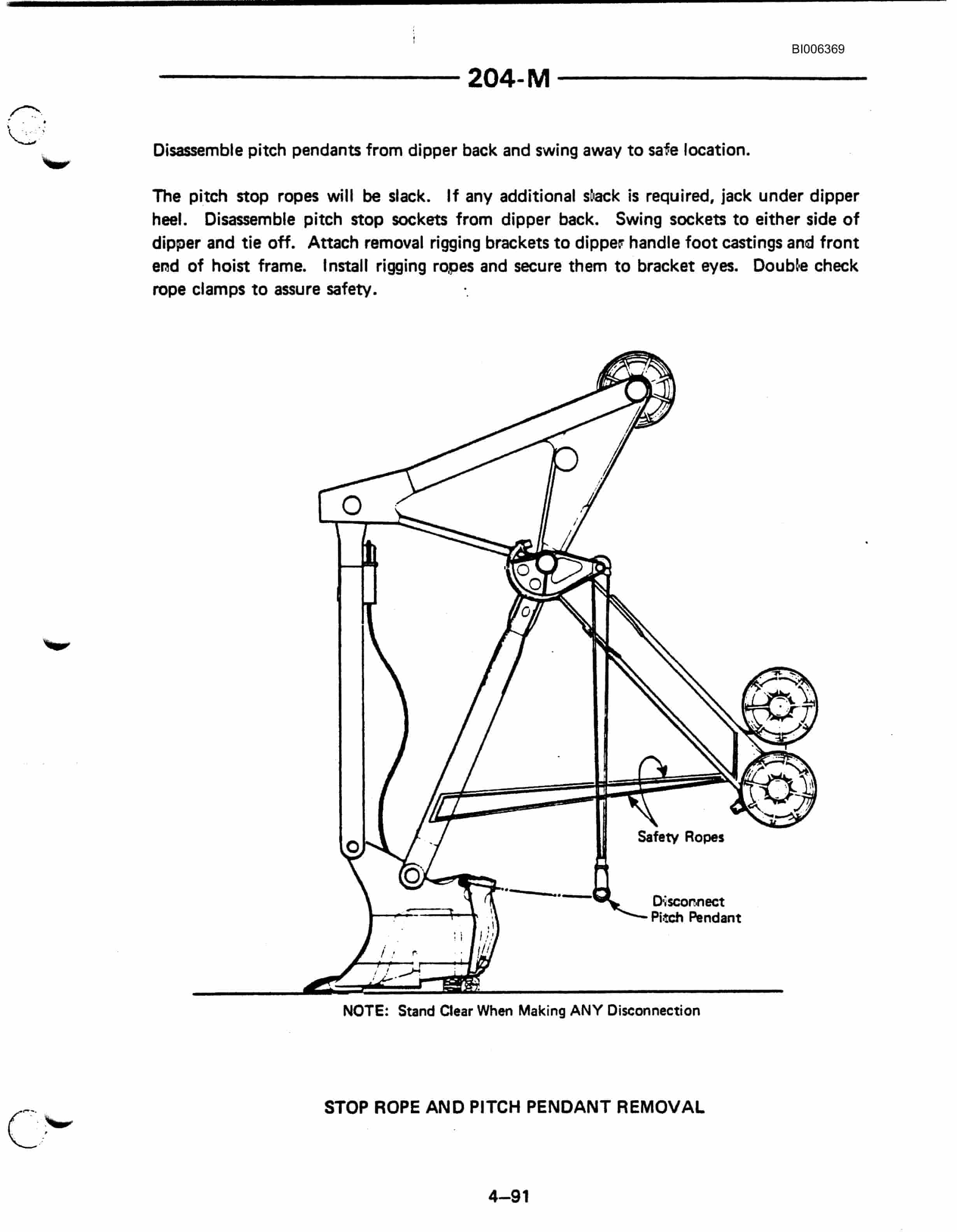 Bucyrus 204-M Superfront Technical Manual BI006369-5