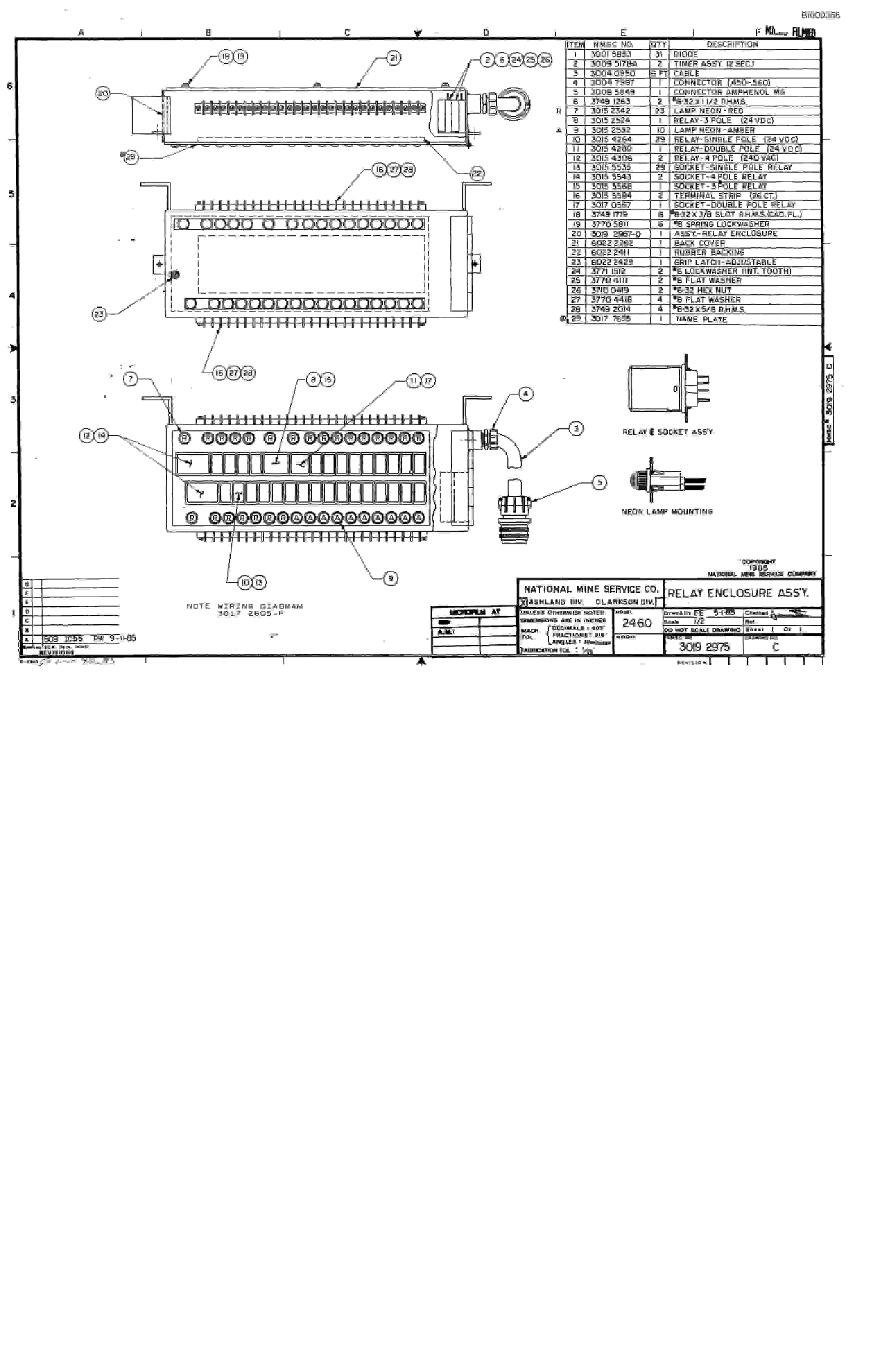 Bucyrus 2460-2 Drum Miner Parts Catalog BI000358-4