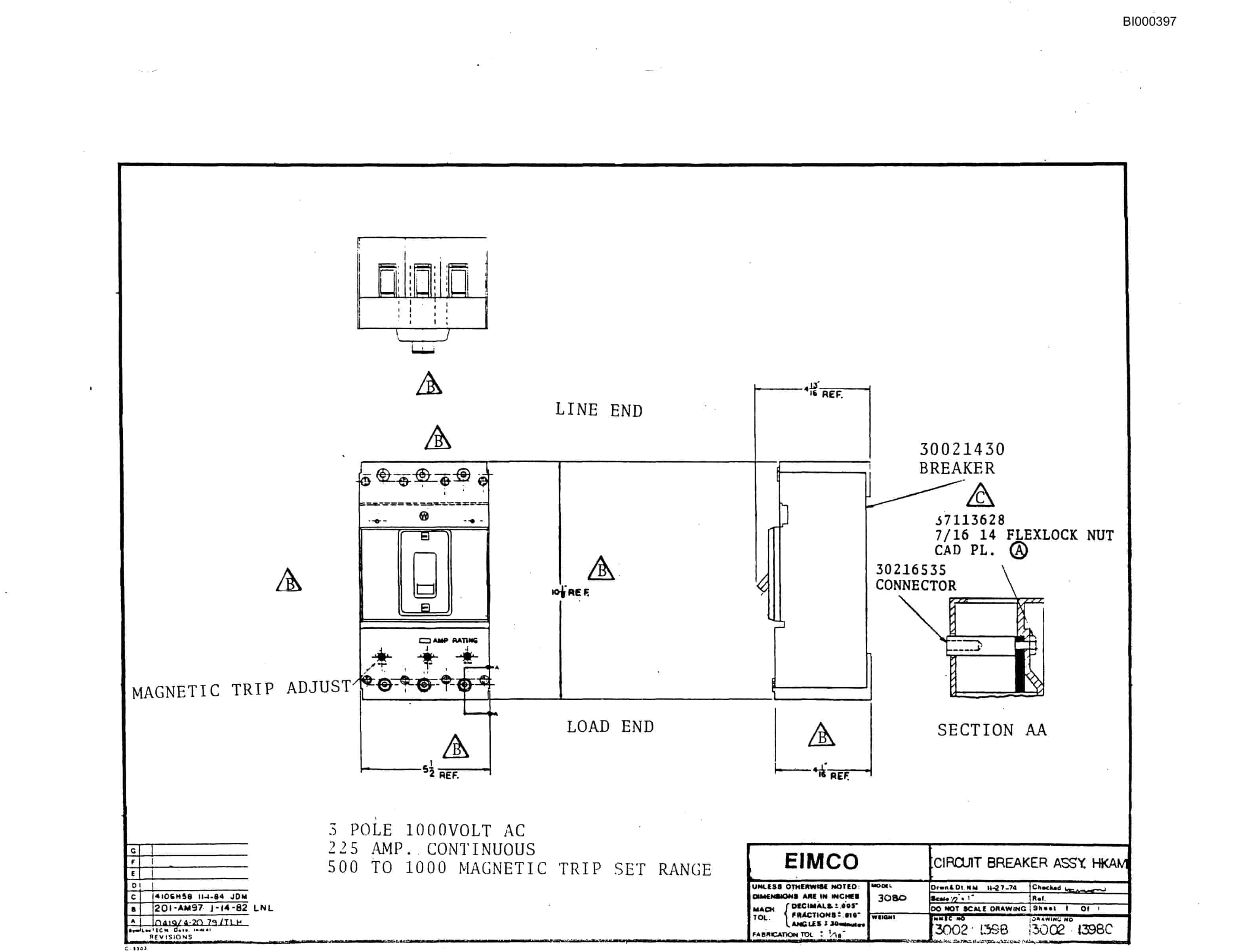 Bucyrus 2460-2 Drum Miner Parts Catalog BI000397-3
