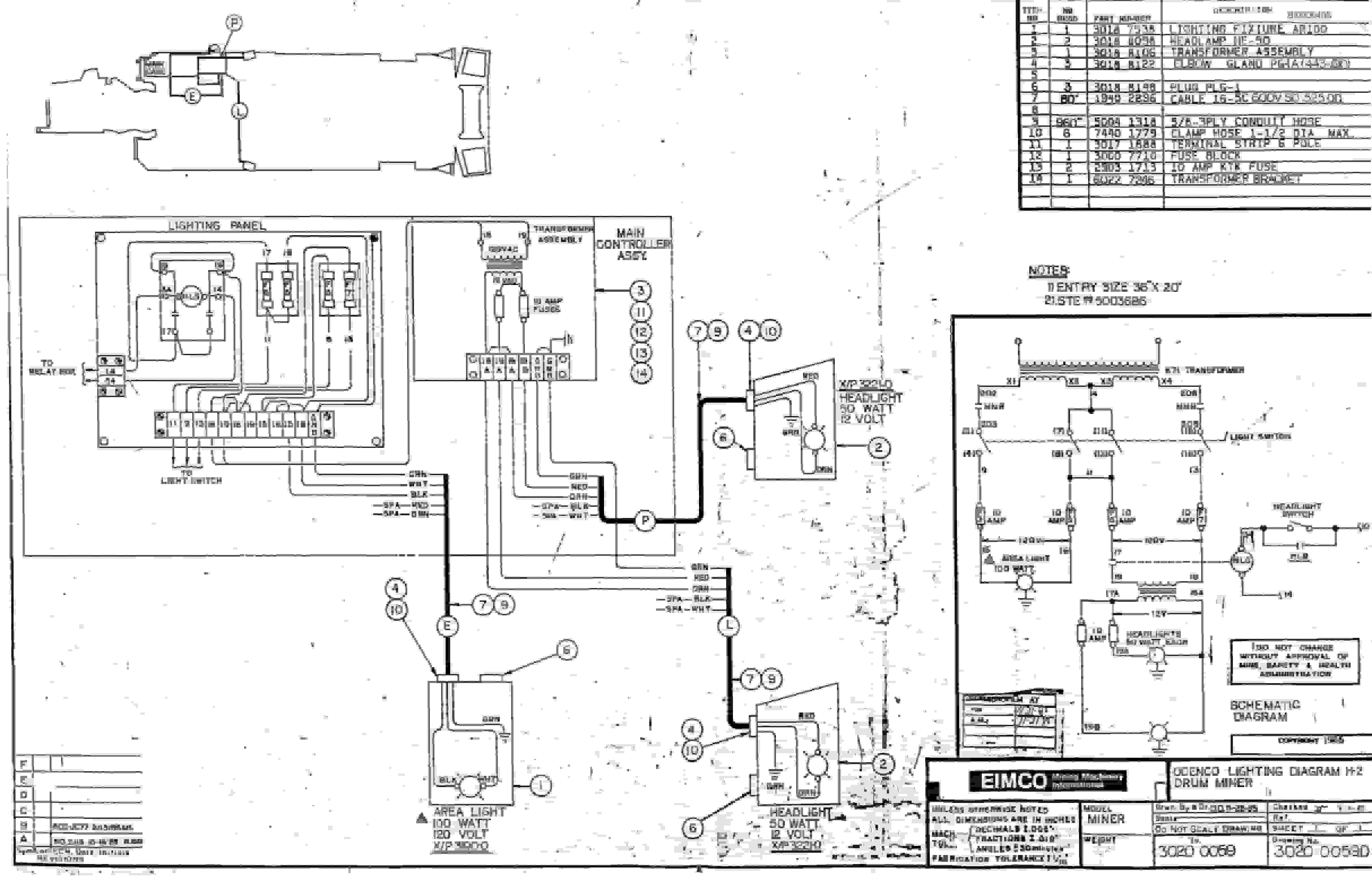 Bucyrus 2460-2 Drum Miner Parts Catalog BI000408-5