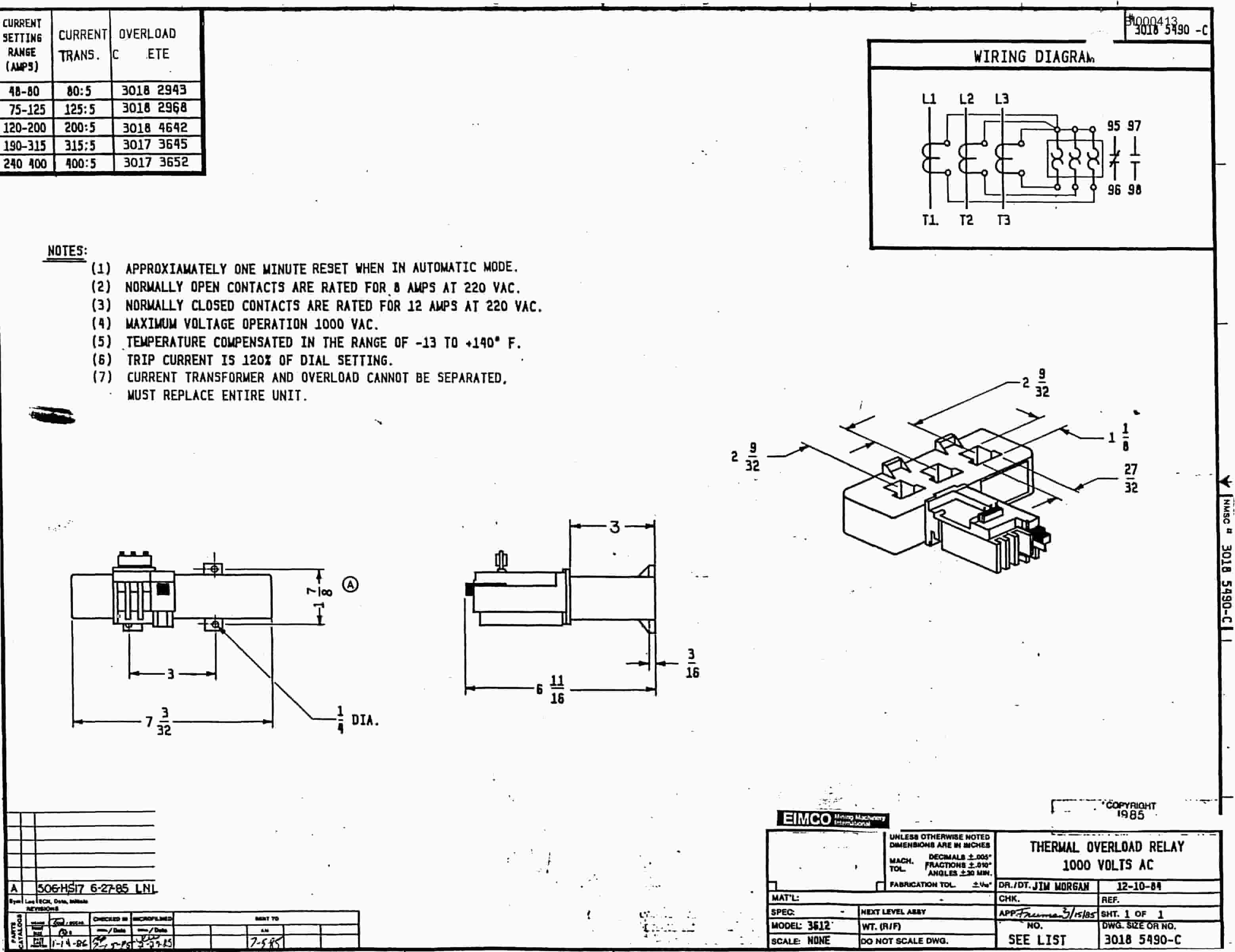 Bucyrus 2460-2 Drum Miner Parts Catalog BI000413-3