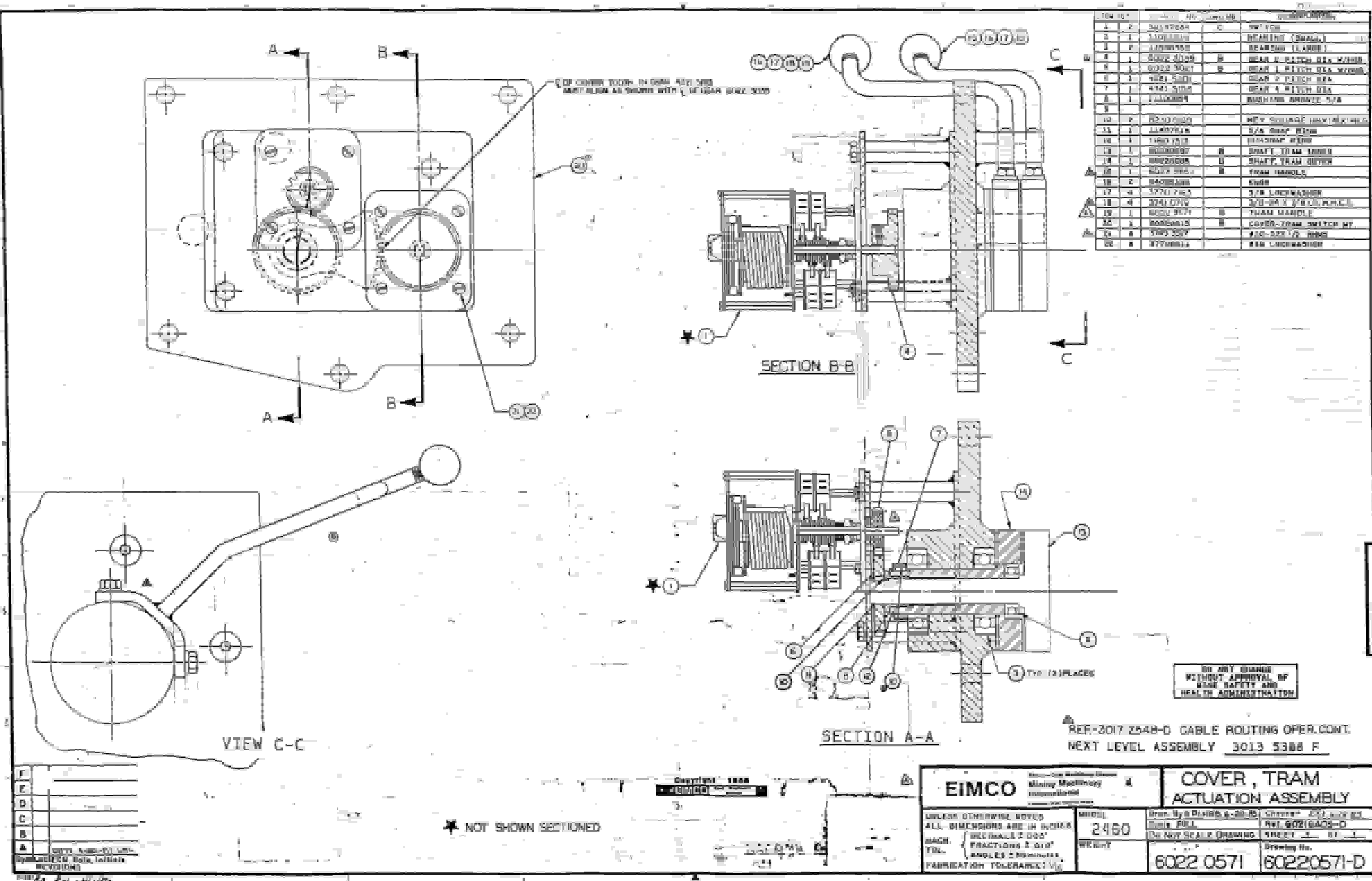 Bucyrus 2460-2 Drum Miner Parts Catalog BI000413-4