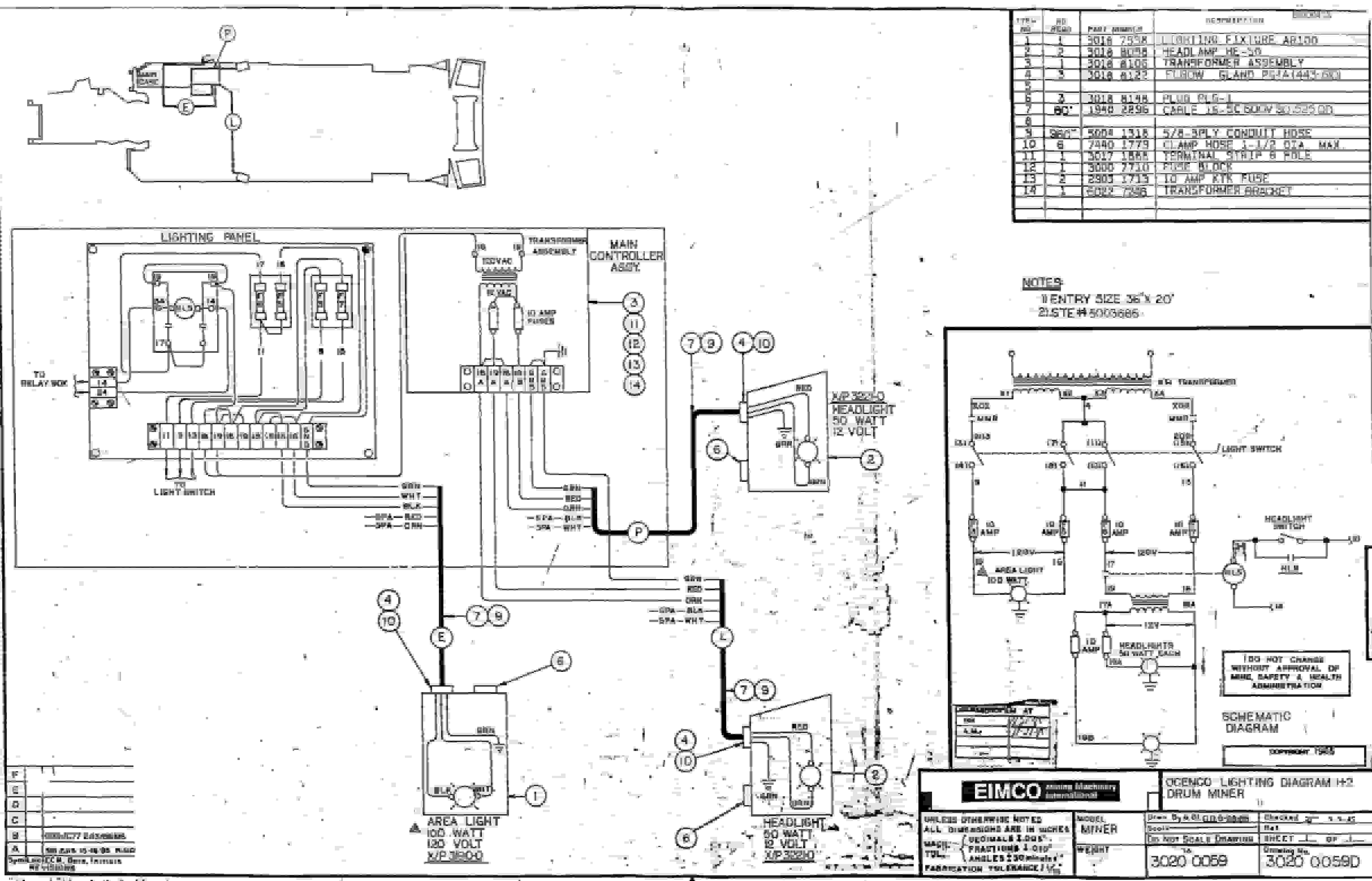 Bucyrus 2460-2 Drum Miner Parts Catalog BI000413-5