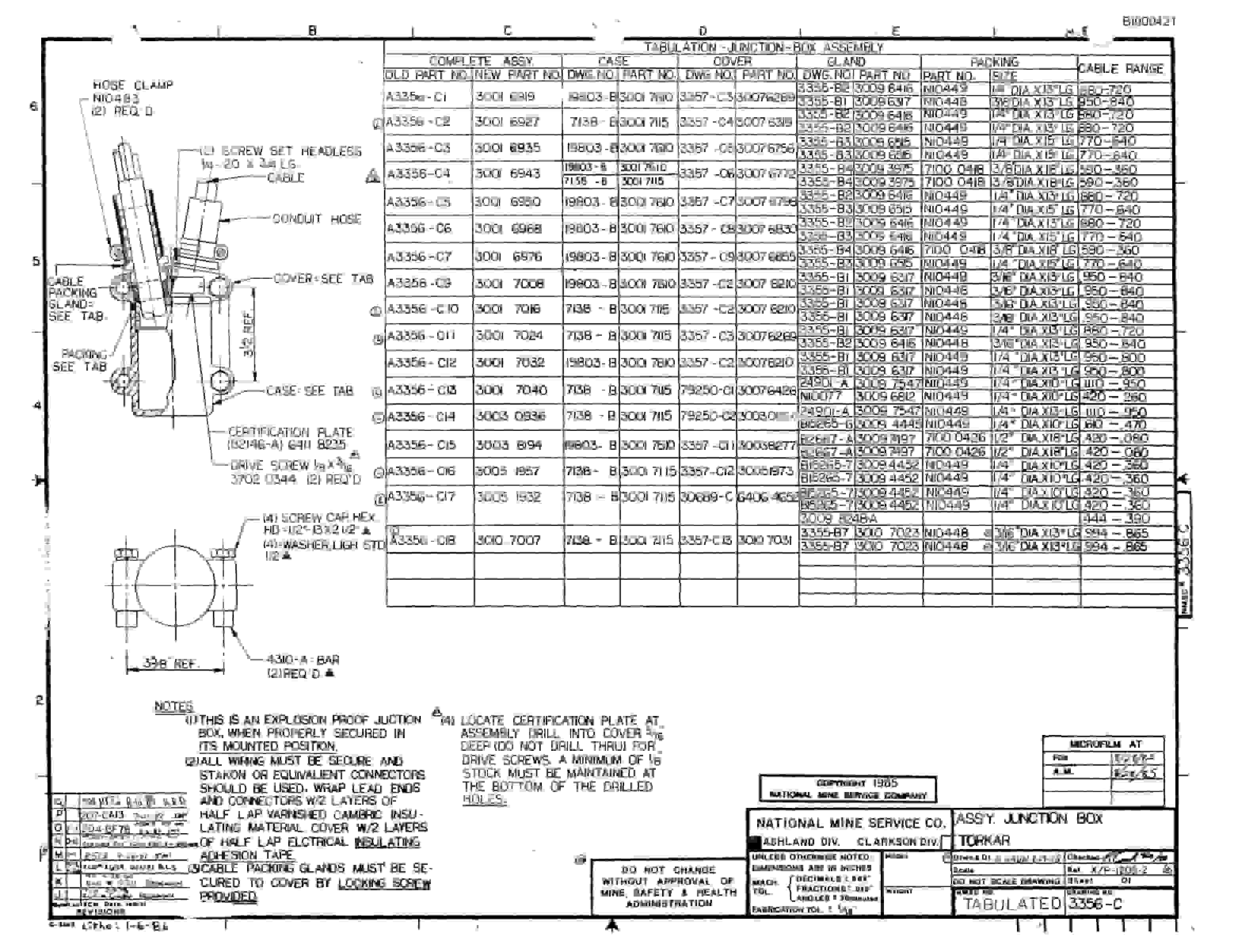 Bucyrus 2460-2 Drum Miner Parts Catalog BI000421-5