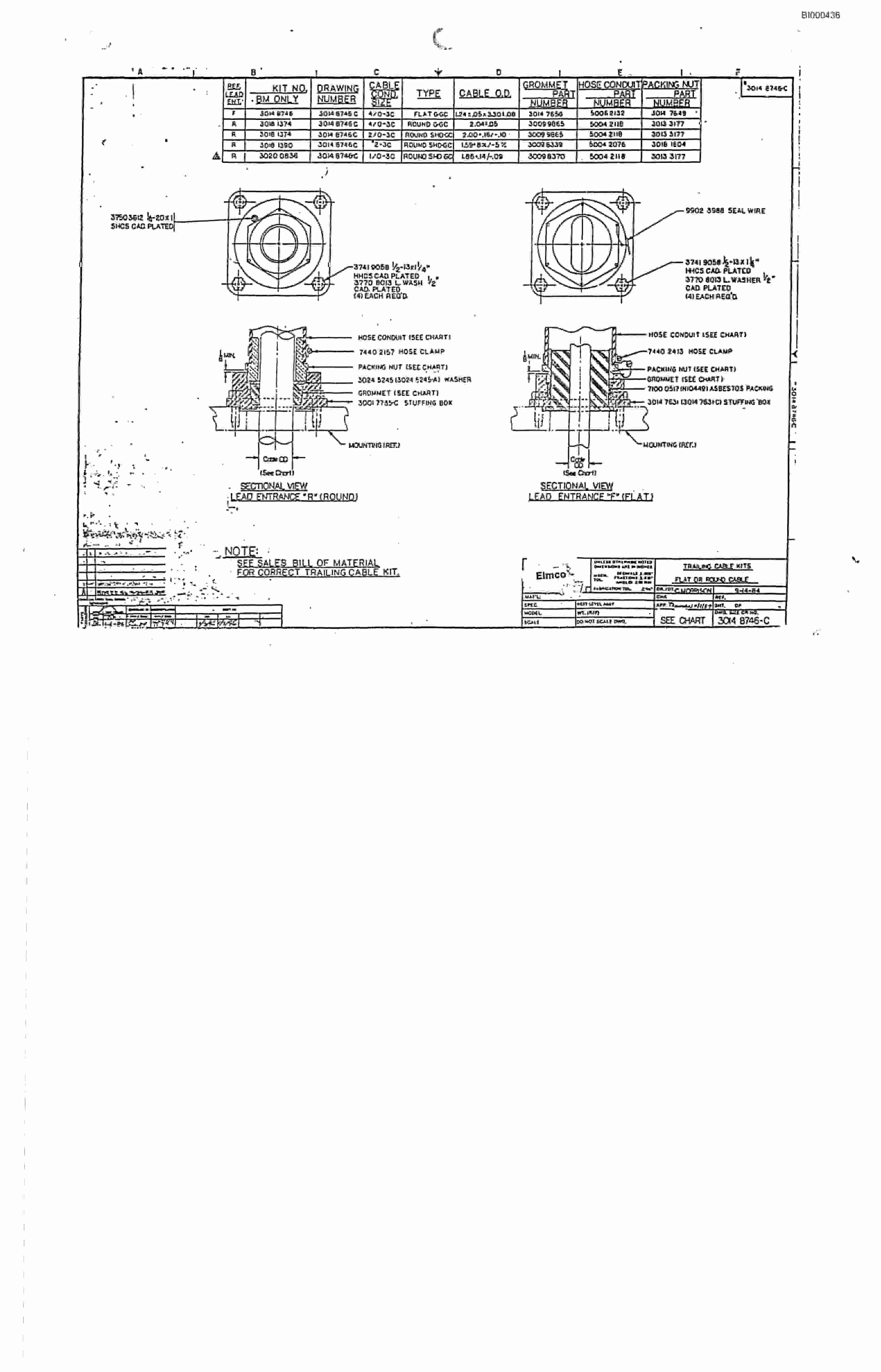 Bucyrus 2460-2 Drum Miner Parts Catalog BI000436-5