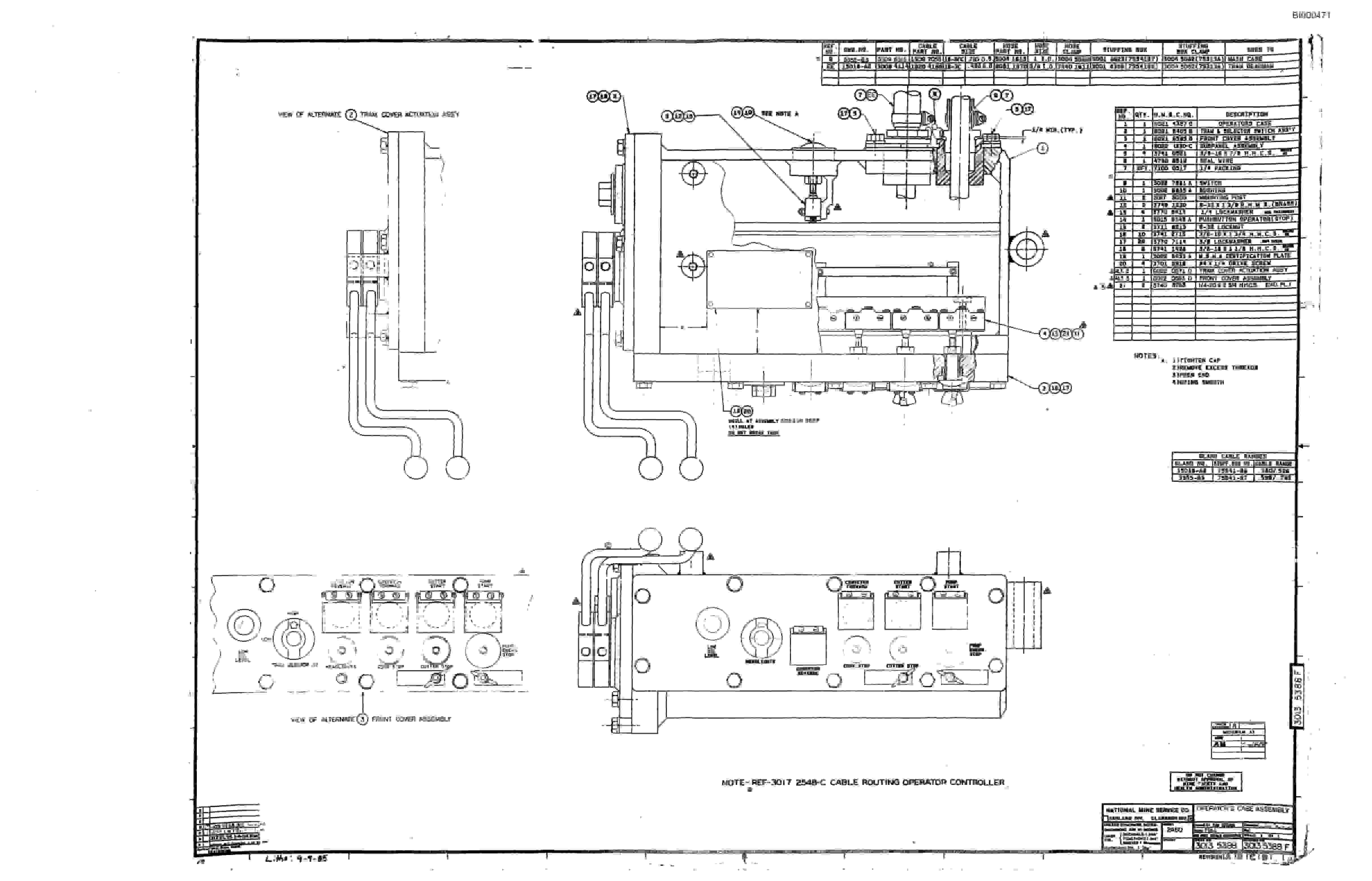 Bucyrus 2460-2 Drum Miner Parts Catalog BI000471-4