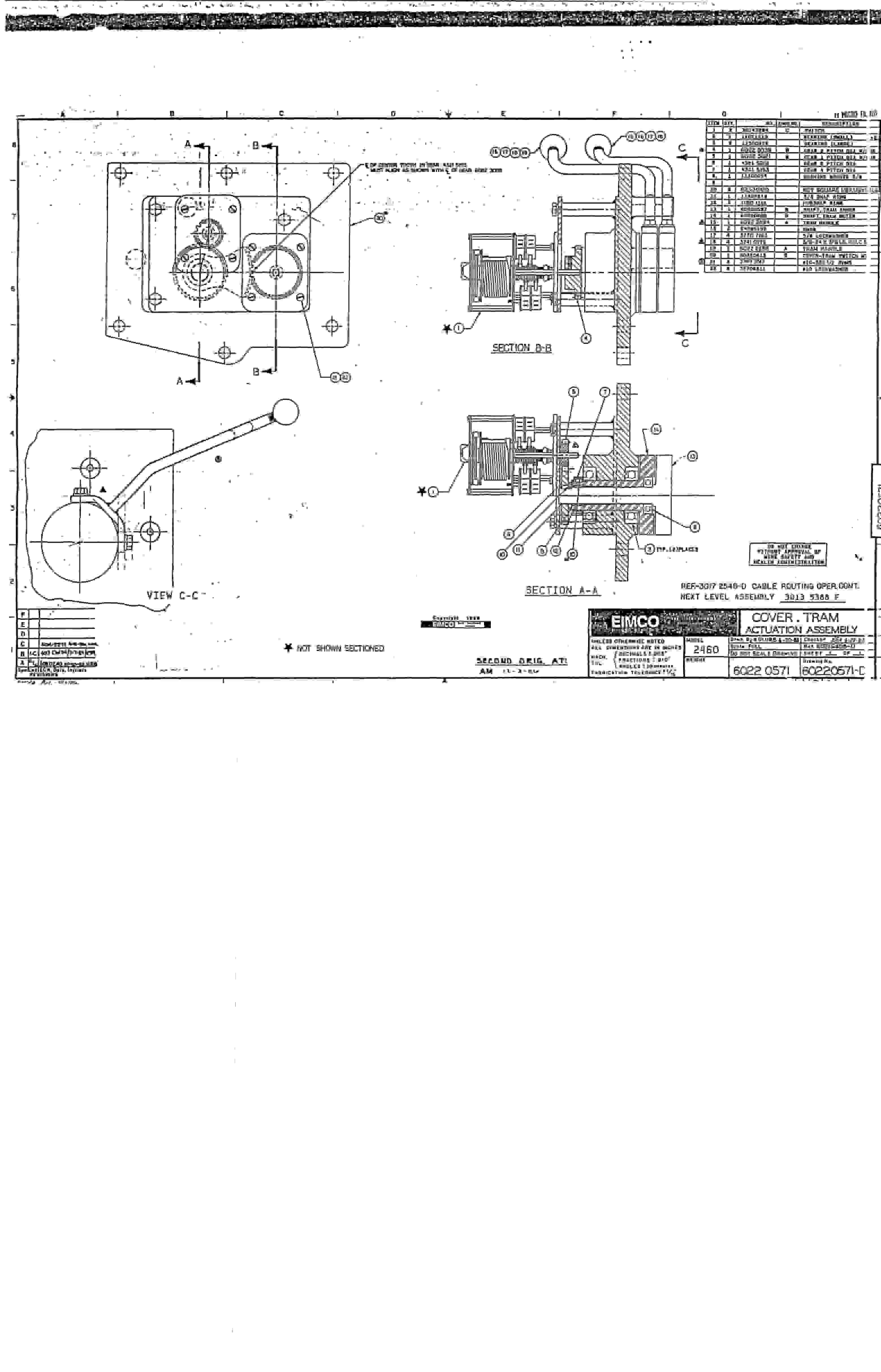 Bucyrus 2460-2 Drum Miner Parts Catalog BI000473-4