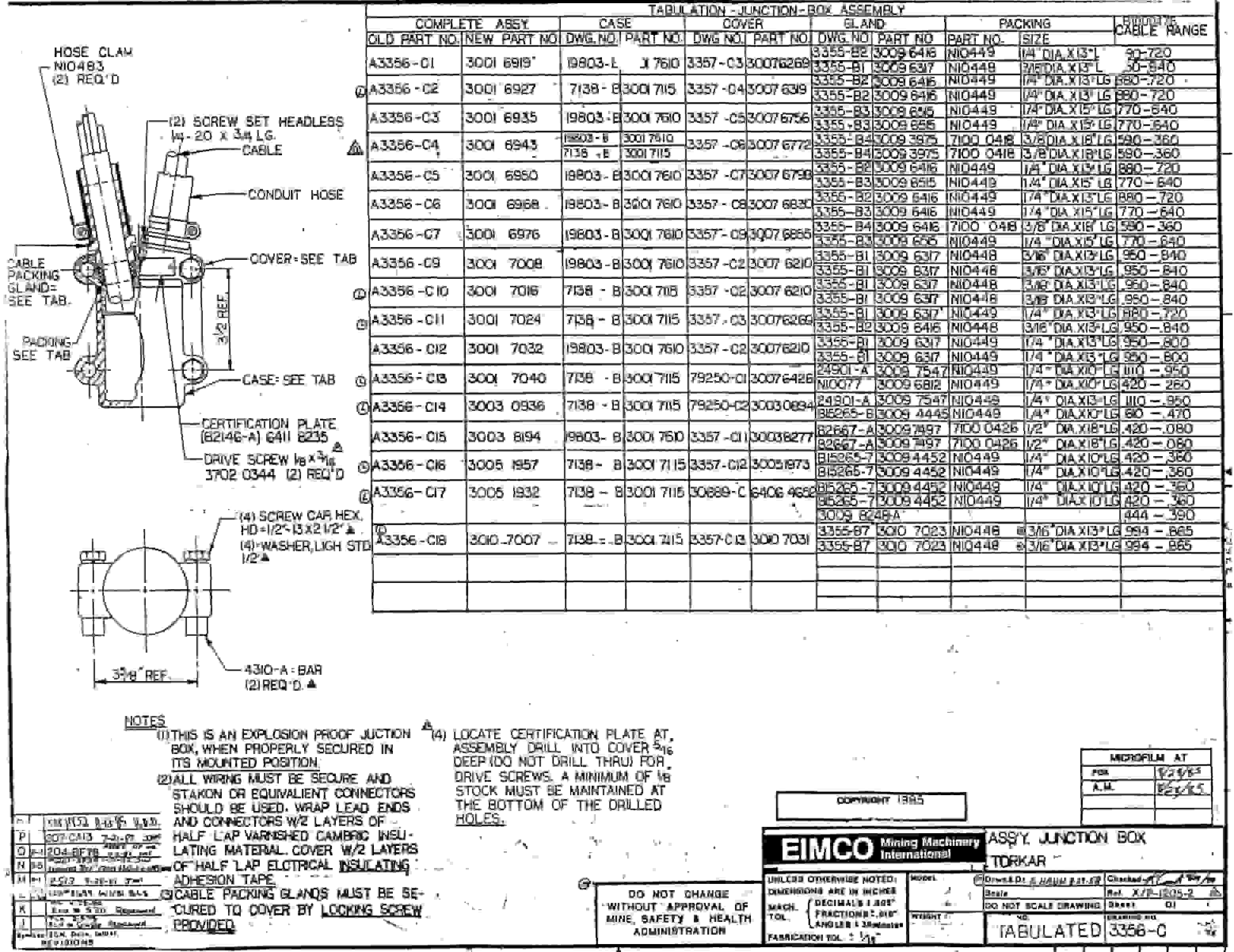 Bucyrus 2460-2 Drum Miner Parts Catalog BI000476-4