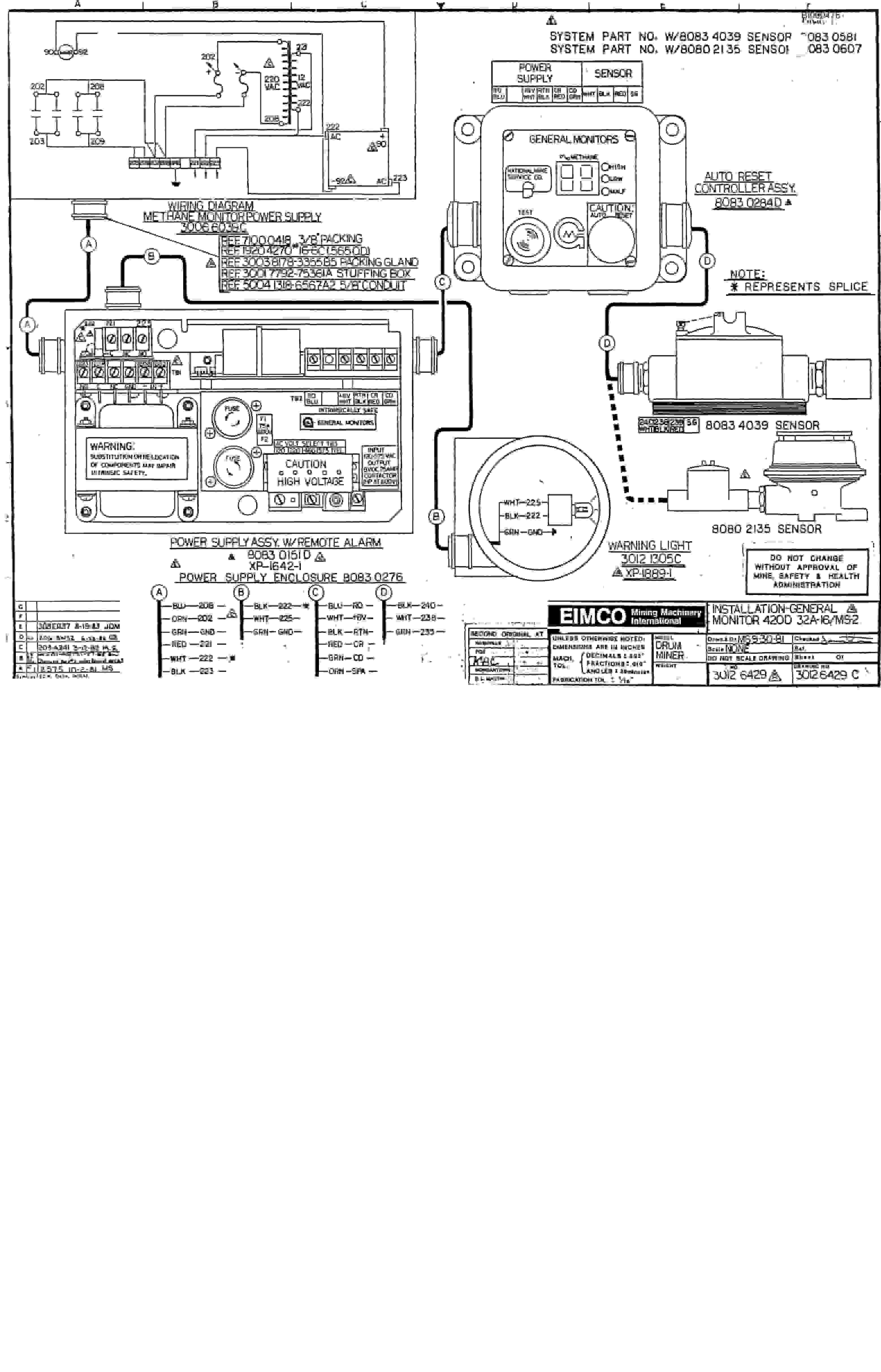 Bucyrus 2460-2 Drum Miner Parts Catalog BI000476-5