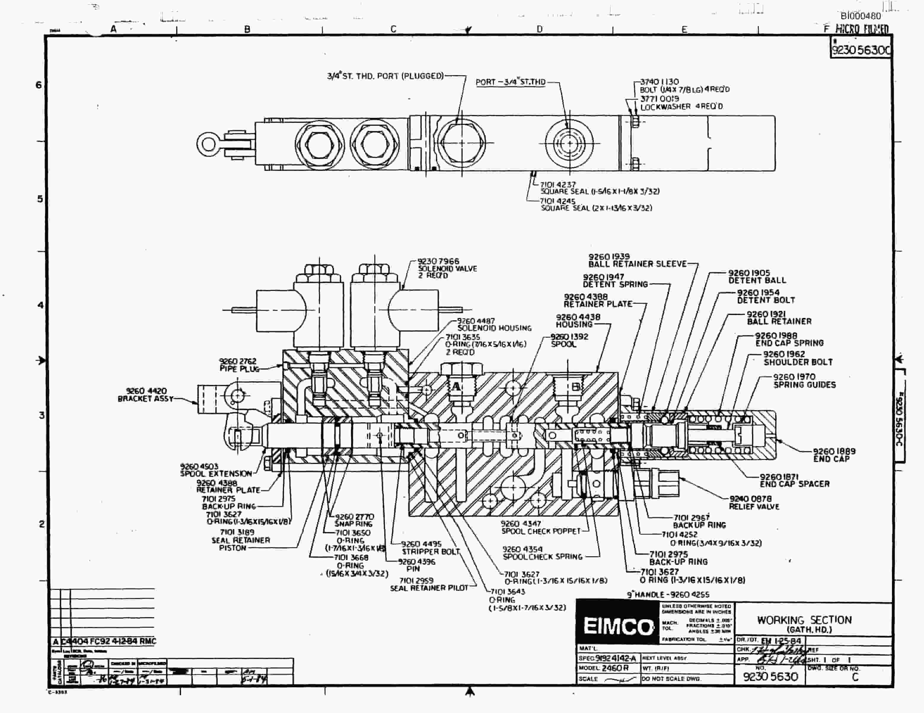 Bucyrus 2460-2 Miner Parts Catalog BI000480-2