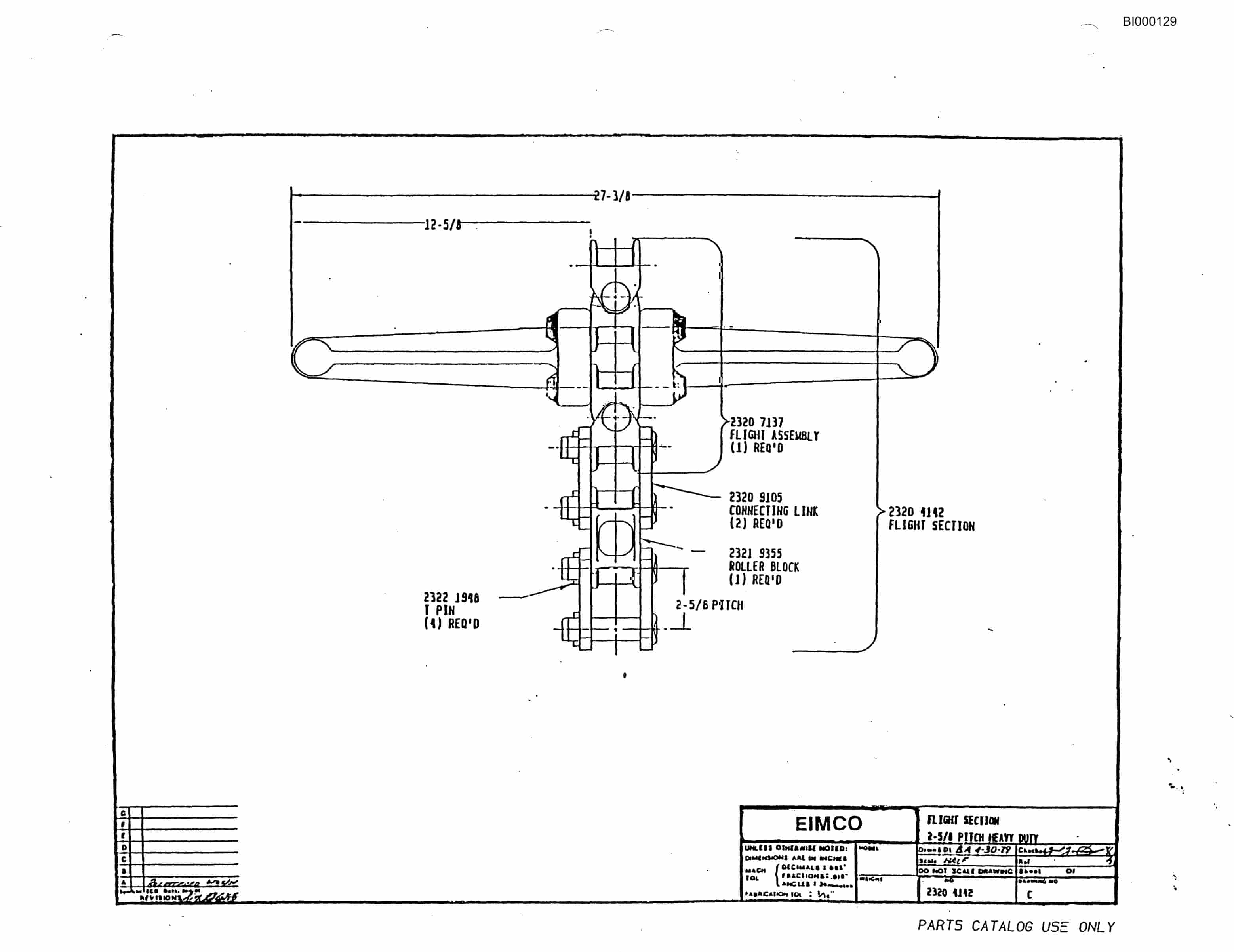 Bucyrus 2460-3 Drum Miner Parts Catalog BI000129-5