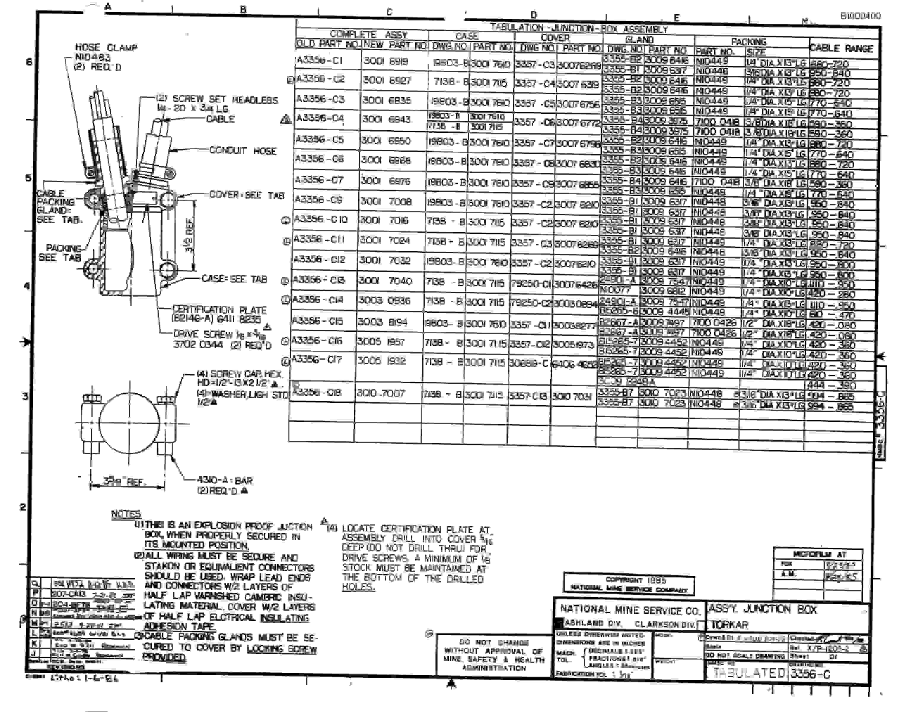 Bucyrus 2460-3 Drum Miner Parts Catalog BI000400-5
