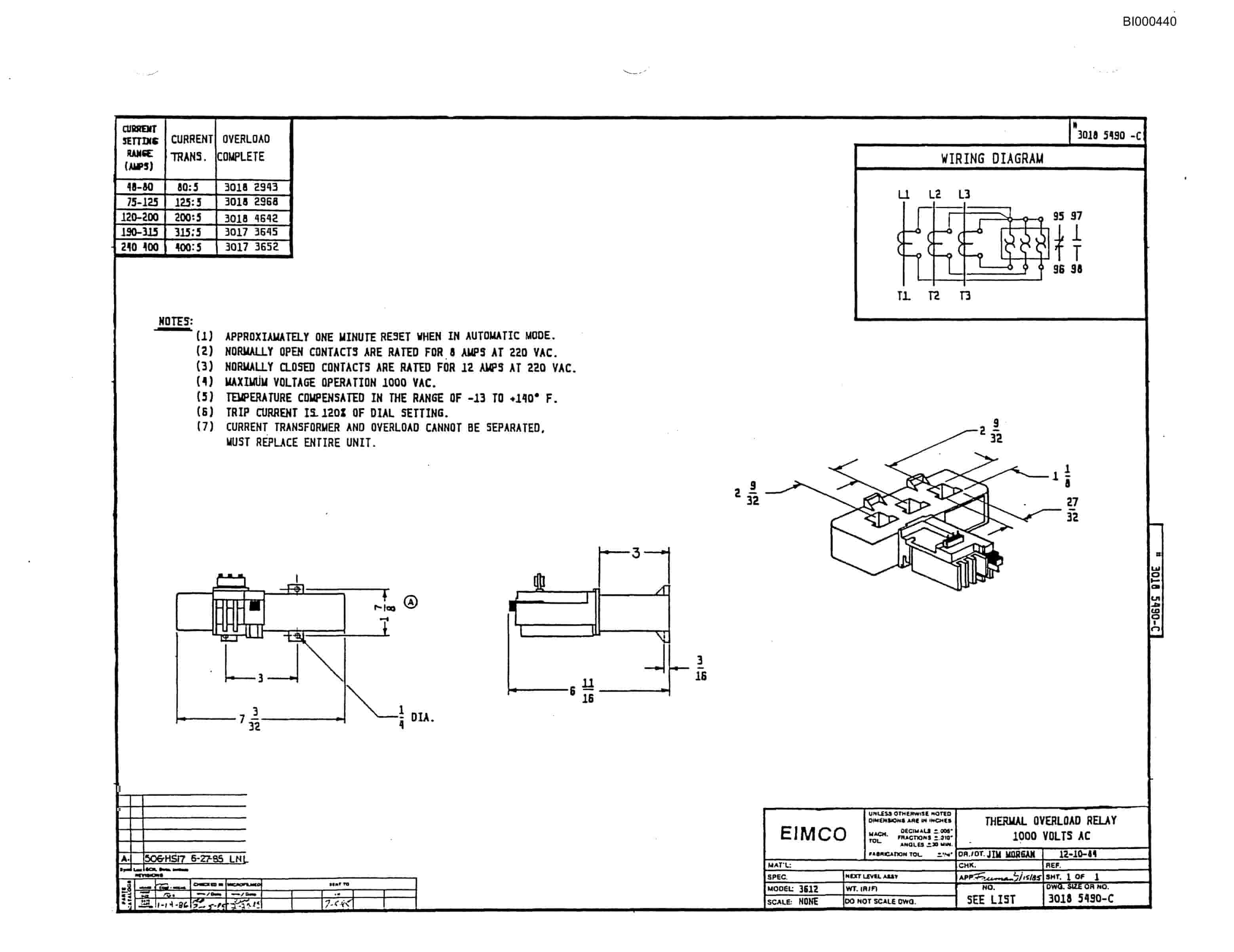 Bucyrus 2460-3 Drum Miner Parts Catalog BI000440-3