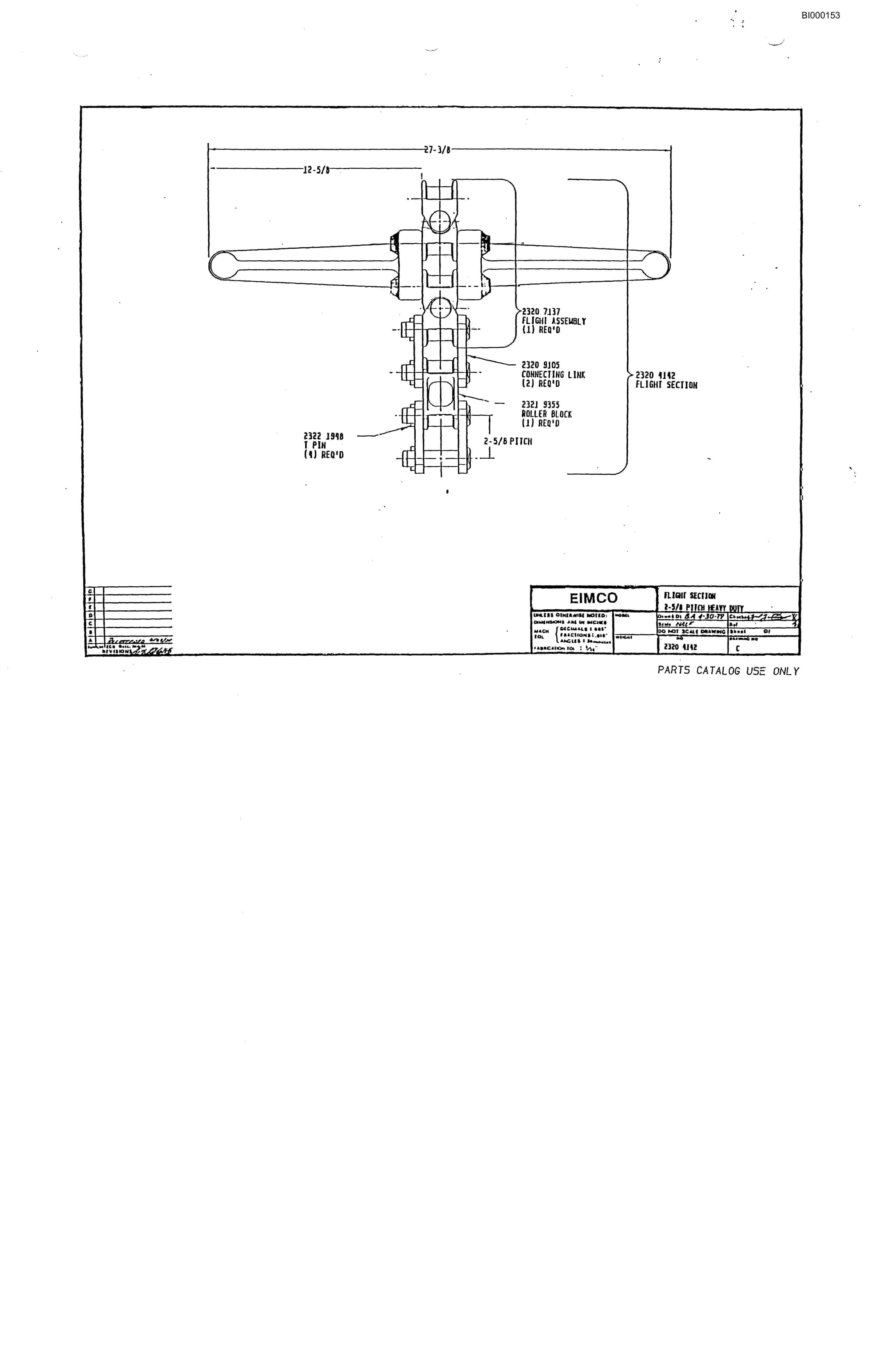 Bucyrus 2460-3 Miner Parts Catalog BI000153-5