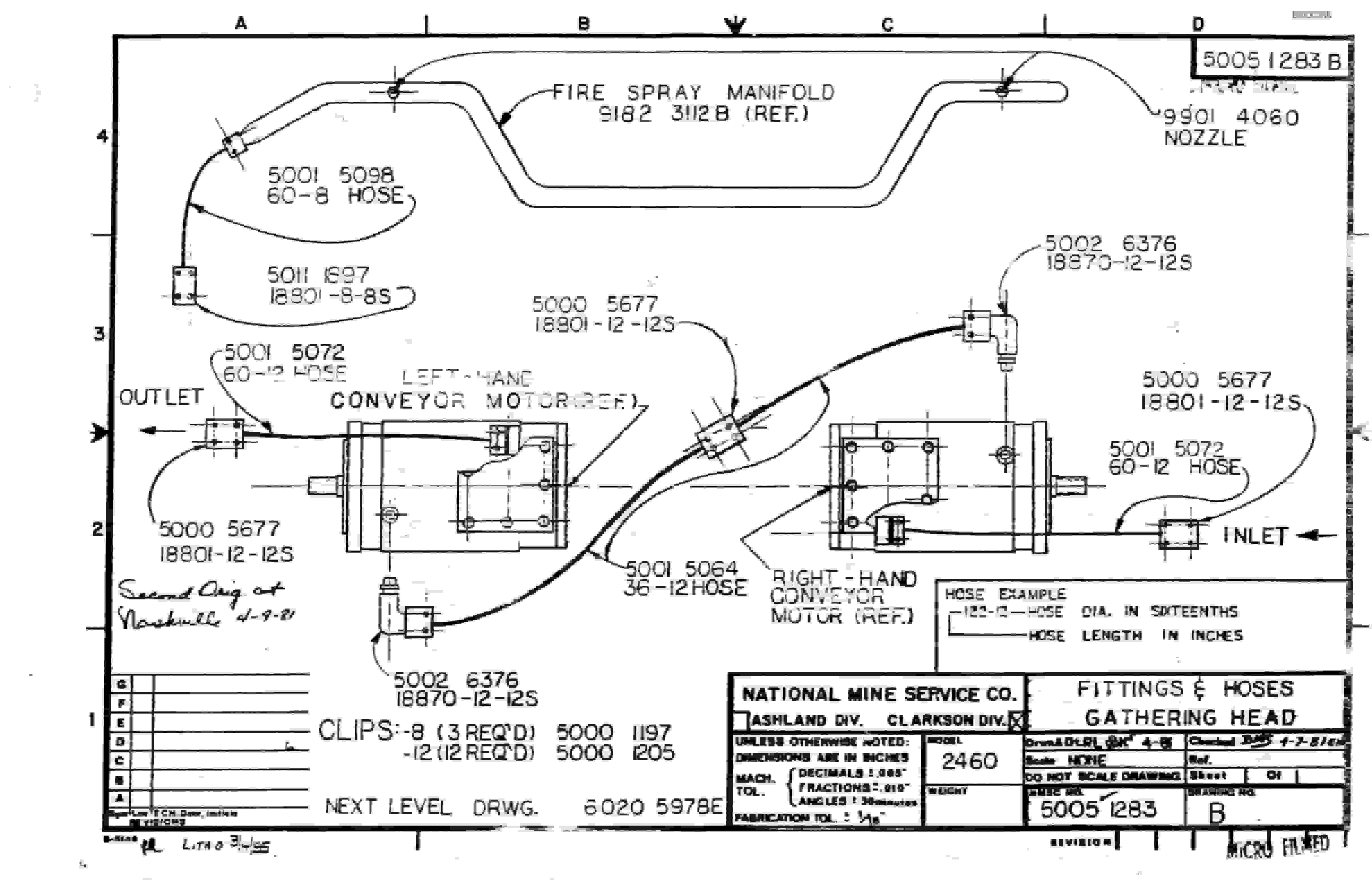 Bucyrus 2460 Drum Miner Parts Catalog BI000388-2