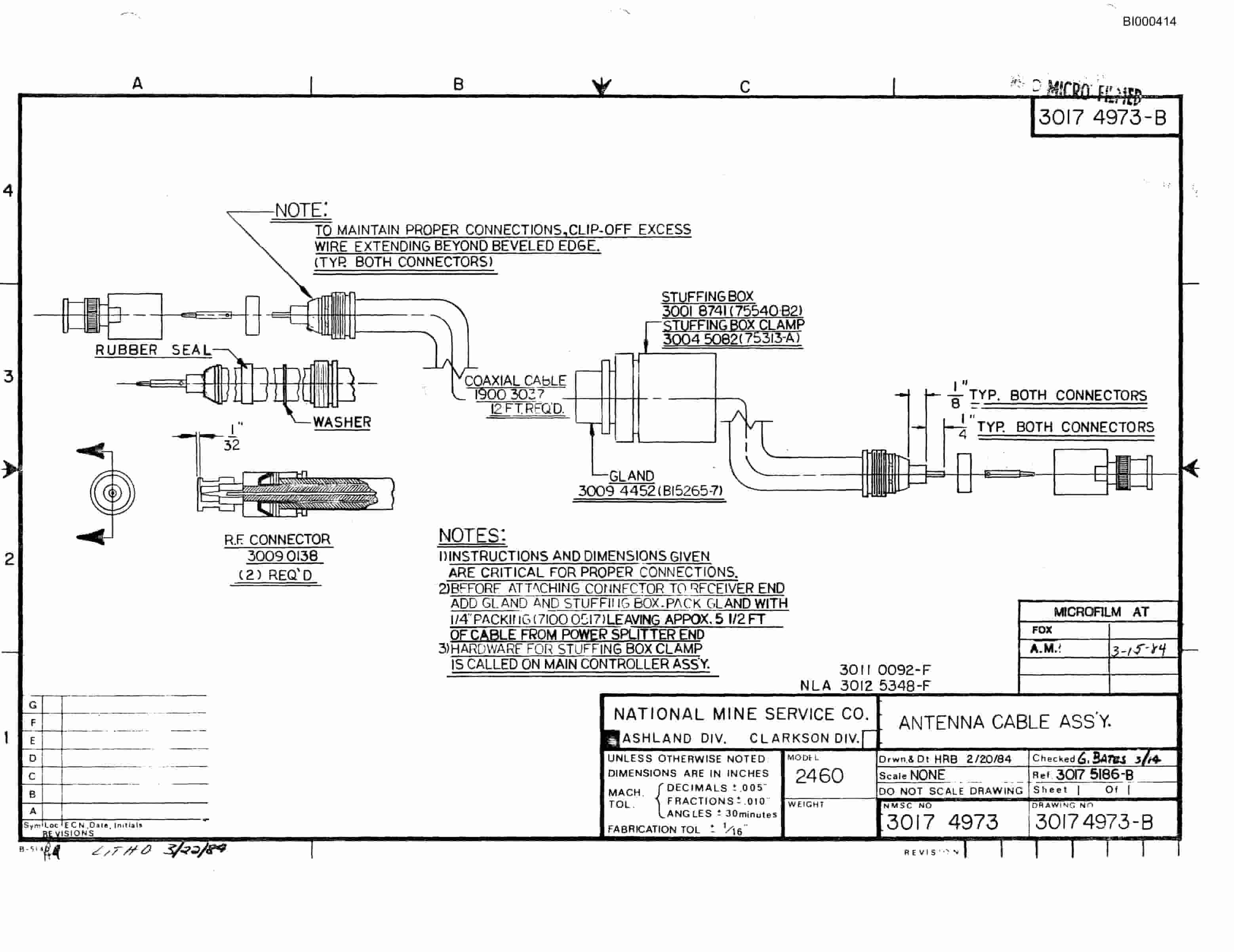 Bucyrus 2460 Drum Miner Parts Catalog BI000414-4