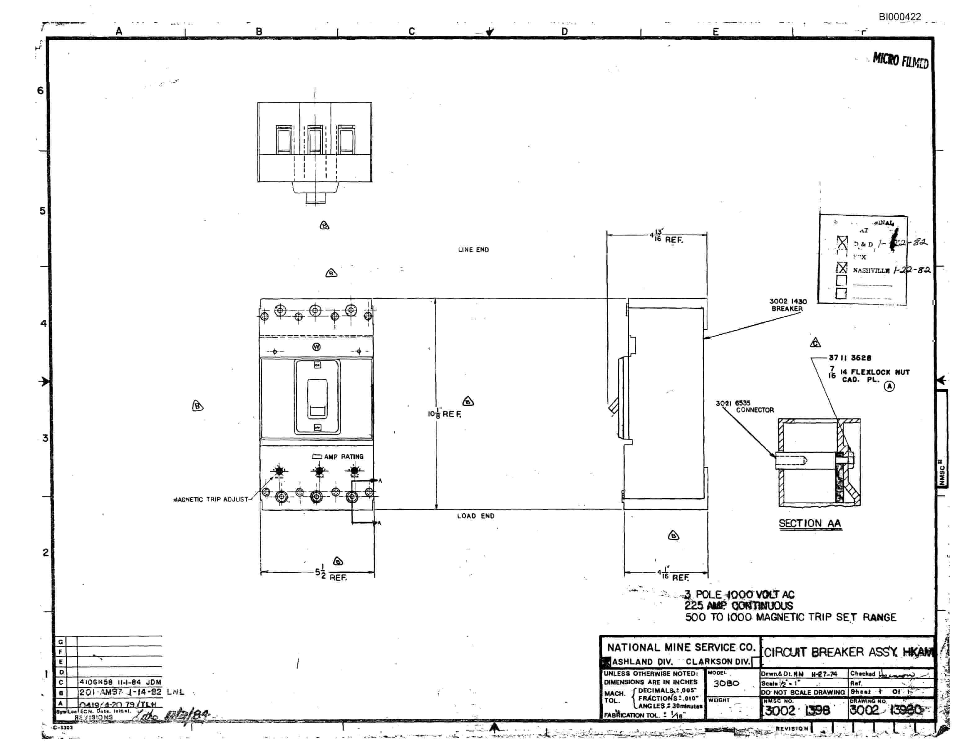 Bucyrus 2460 Drum Miner Parts Catalog BI000422-3