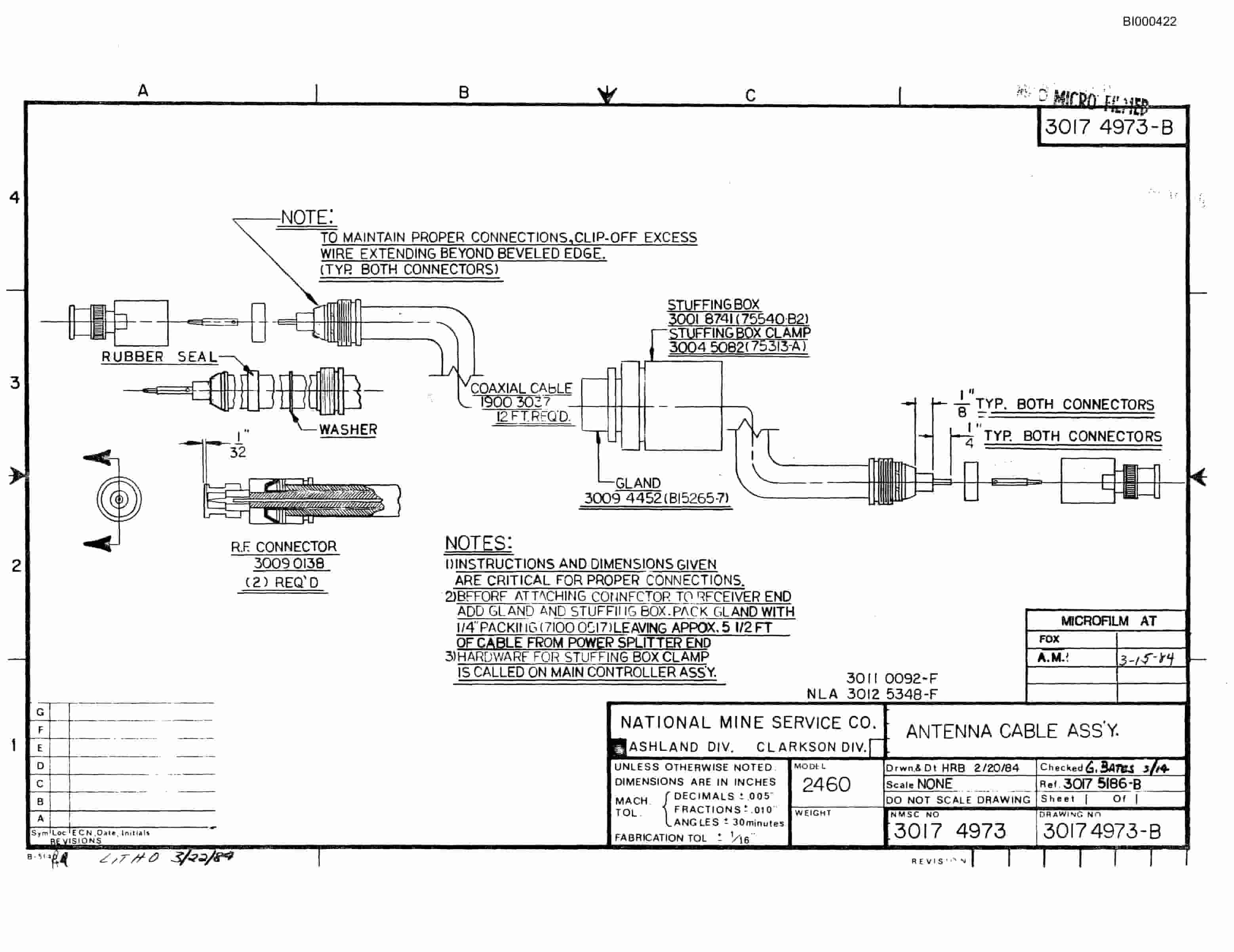 Bucyrus 2460 Drum Miner Parts Catalog BI000422-4
