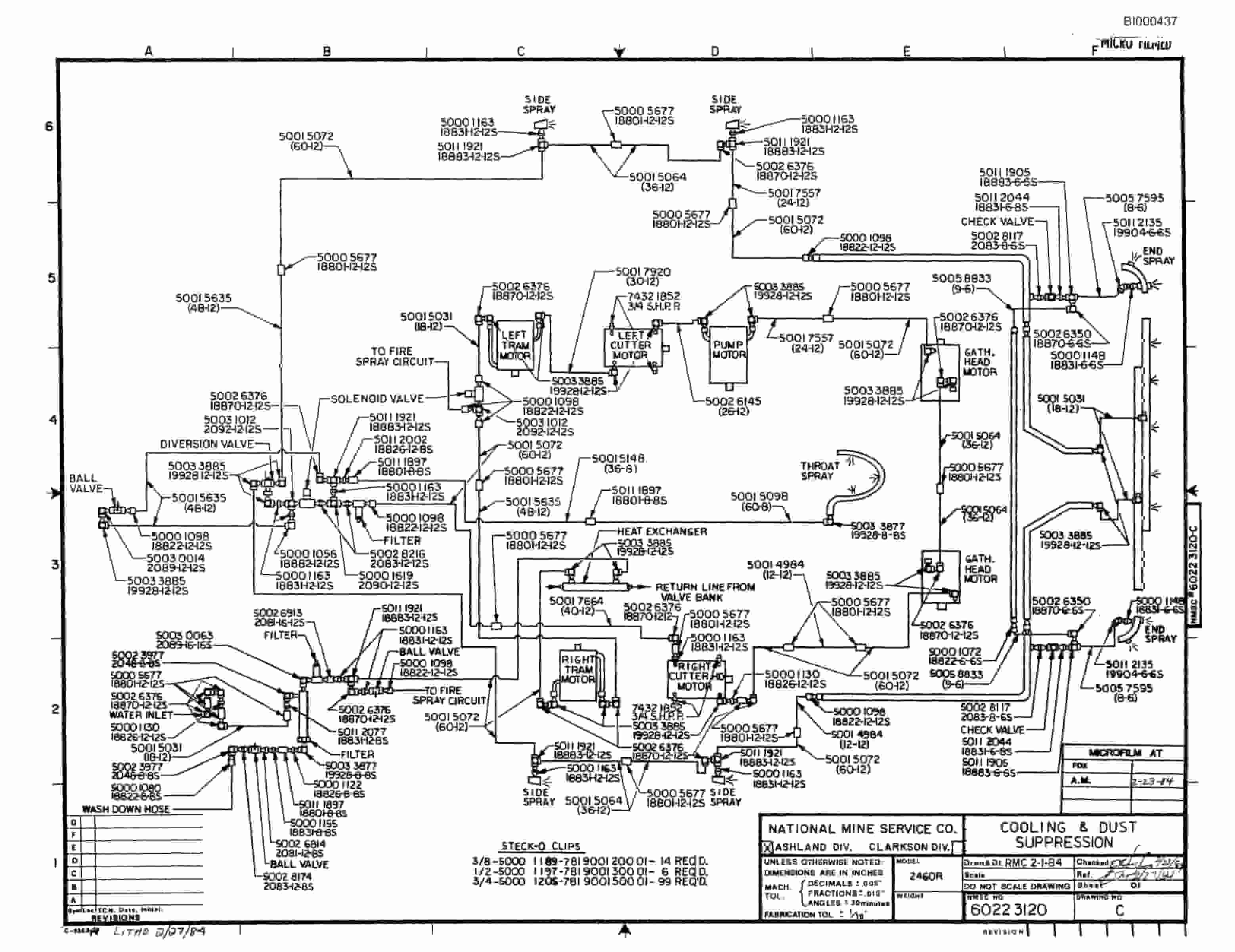 Bucyrus 2460 Drum Miner Parts Catalog BI000437-2