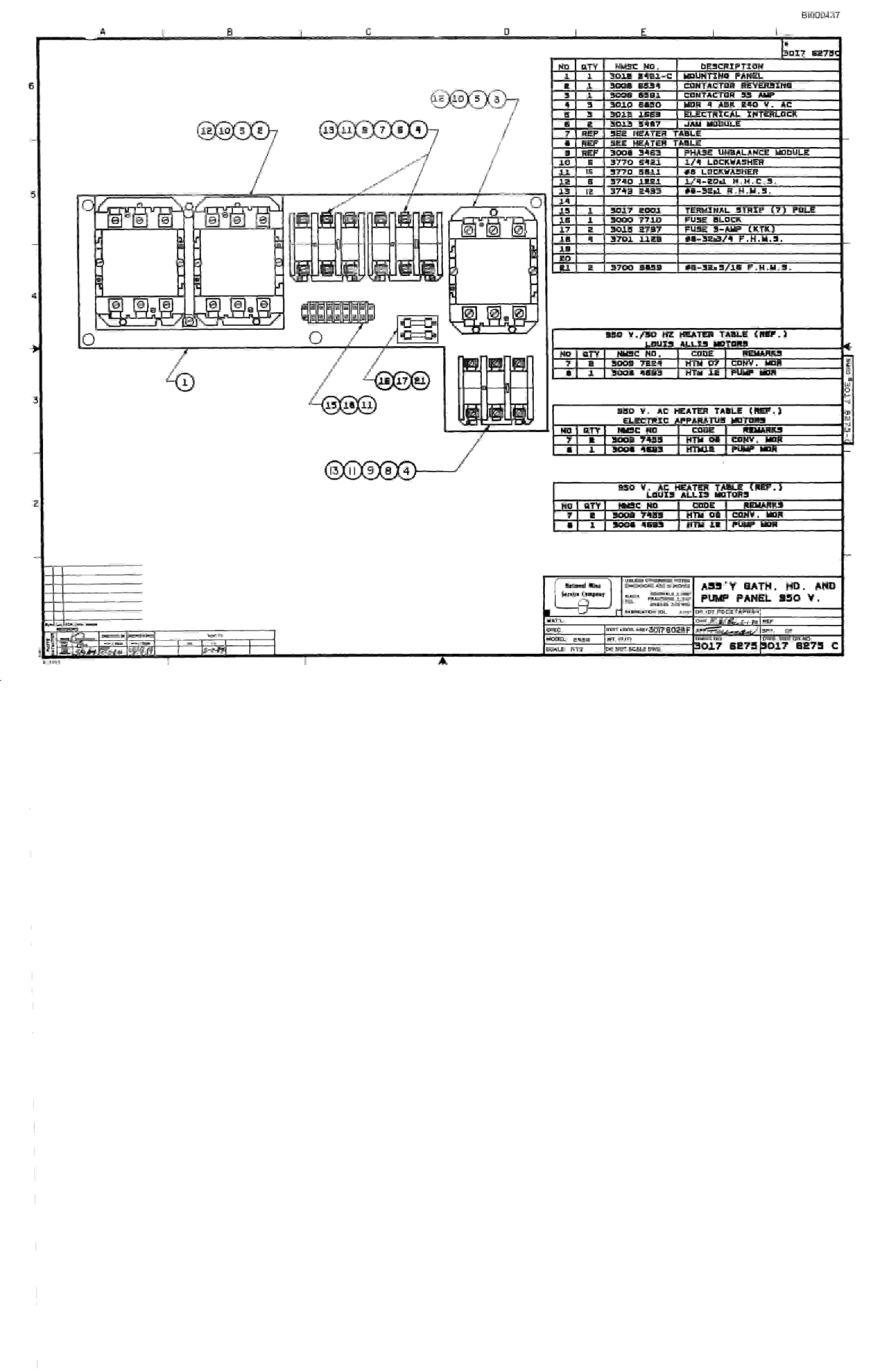Bucyrus 2460 Drum Miner Parts Catalog BI000437-3
