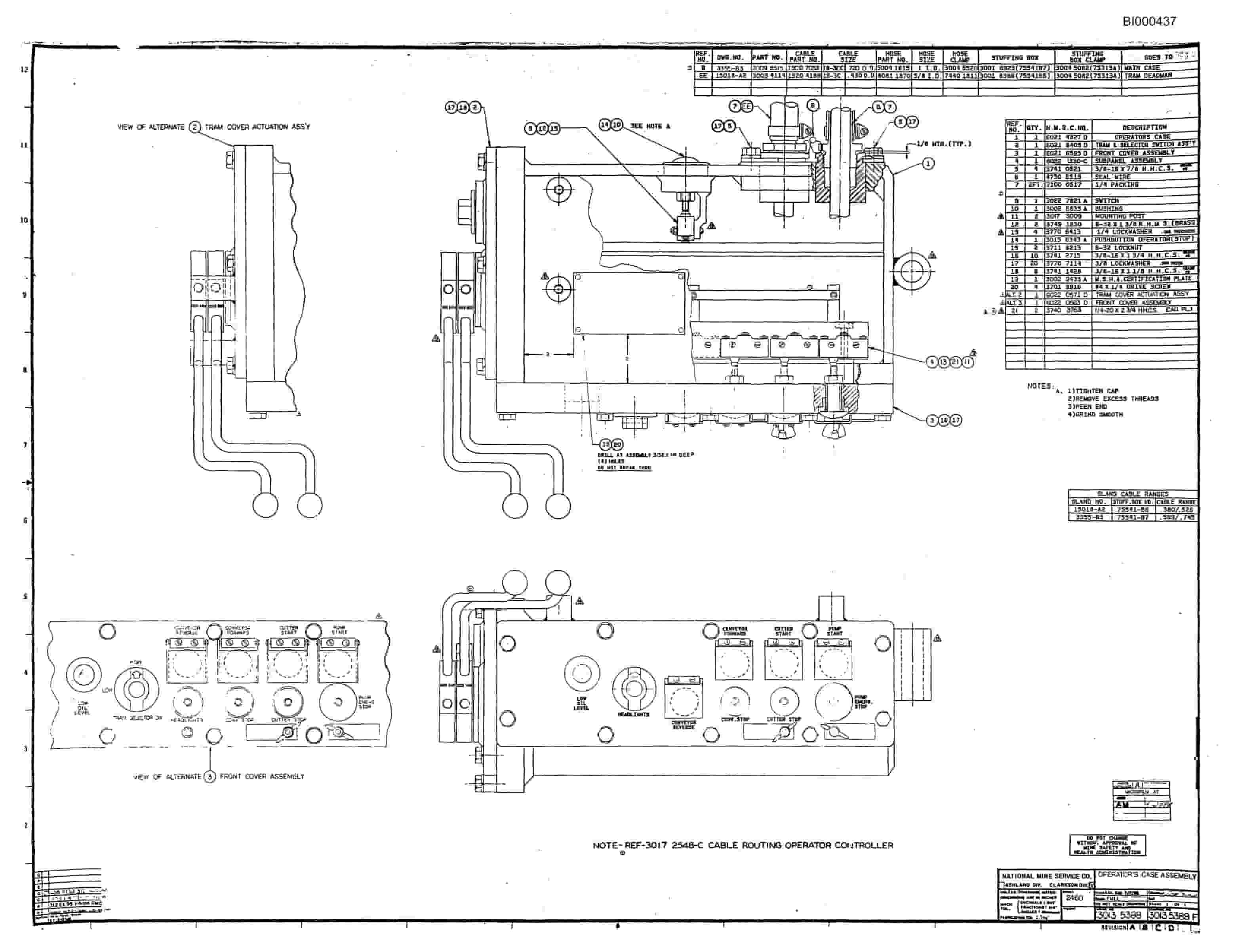 Bucyrus 2460 Drum Miner Parts Catalog BI000437-4