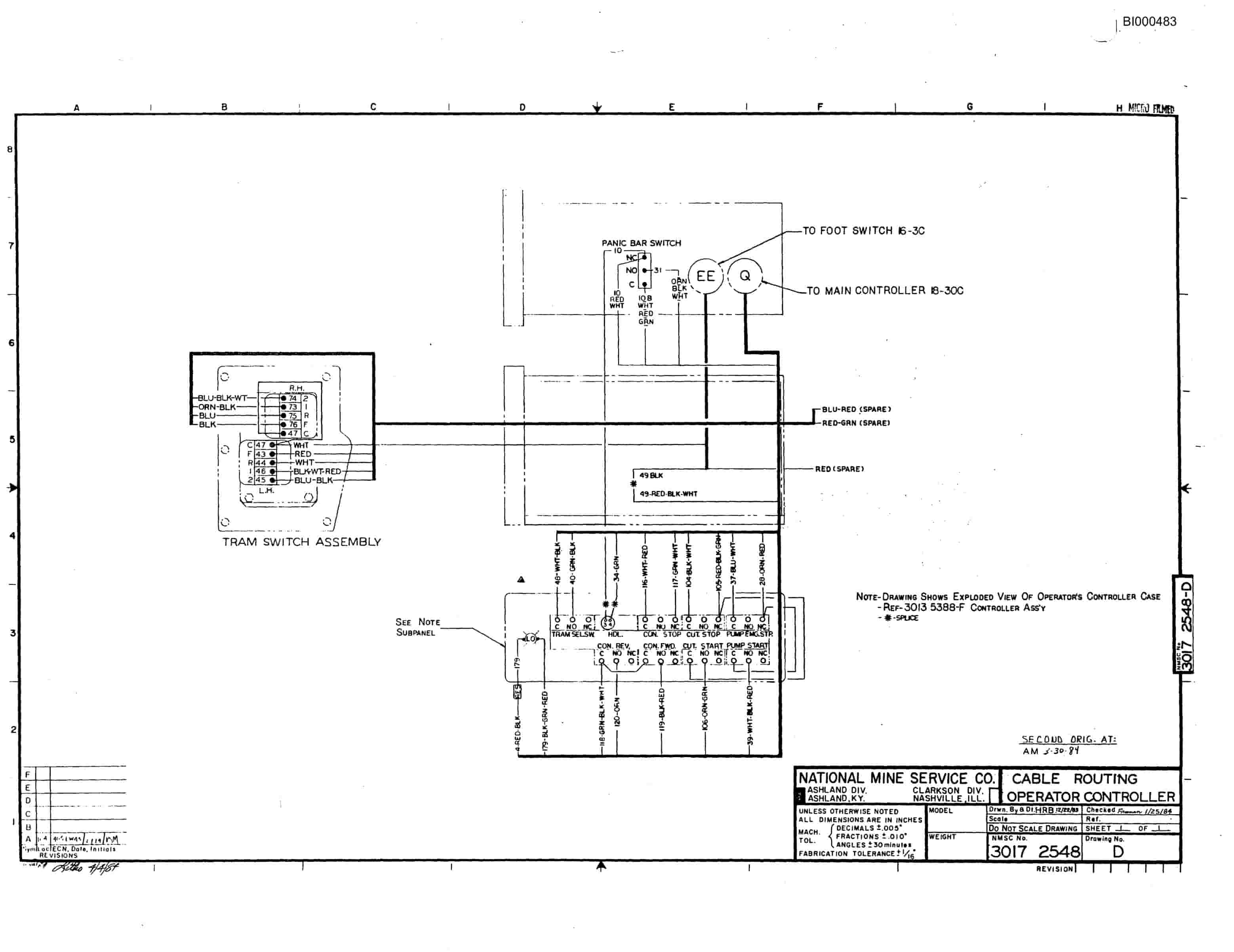 Bucyrus 2460 Drum Miner Parts Catalog BI000483-4
