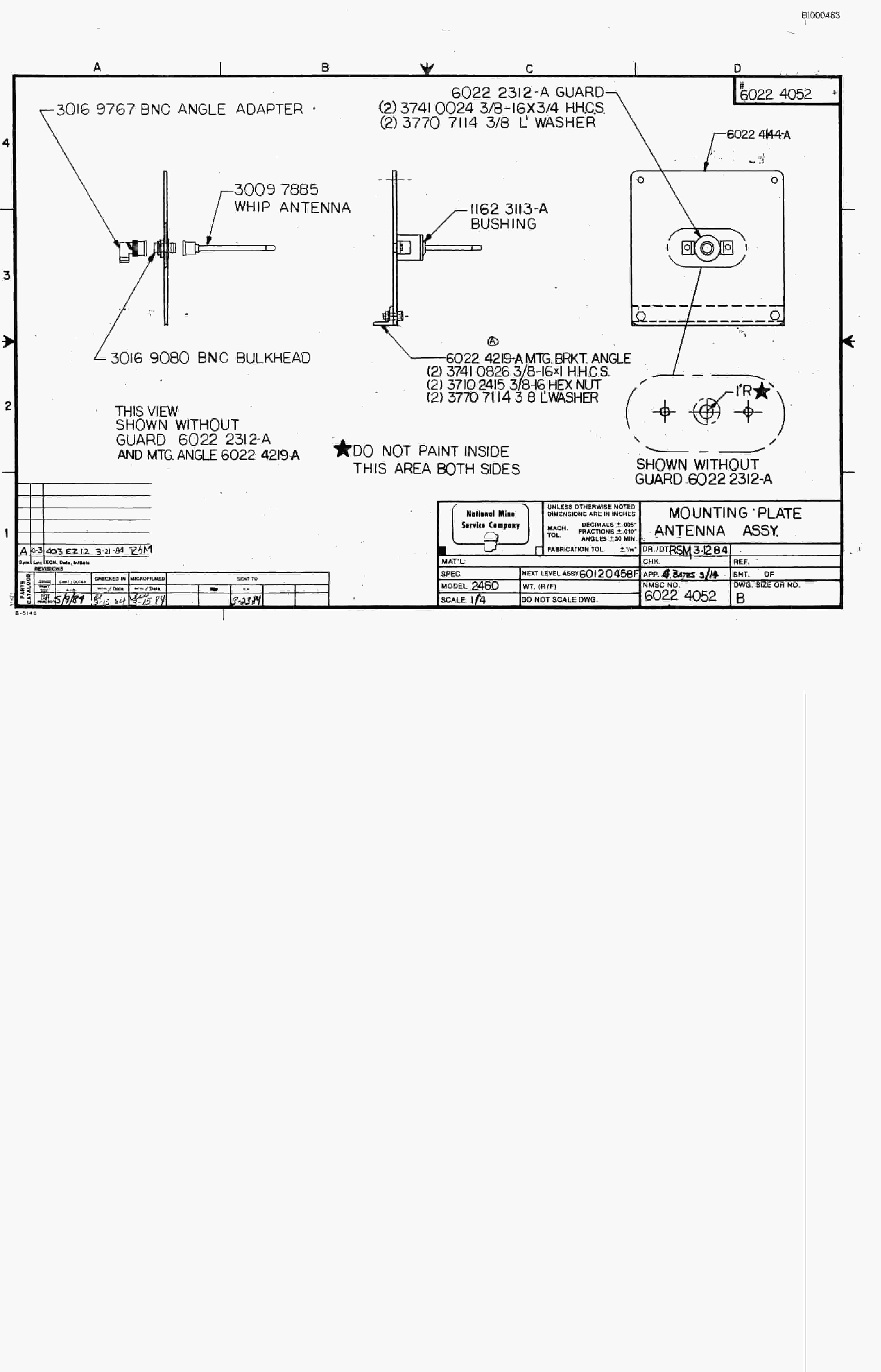 Bucyrus 2460 Drum Miner Parts Catalog BI000483-5
