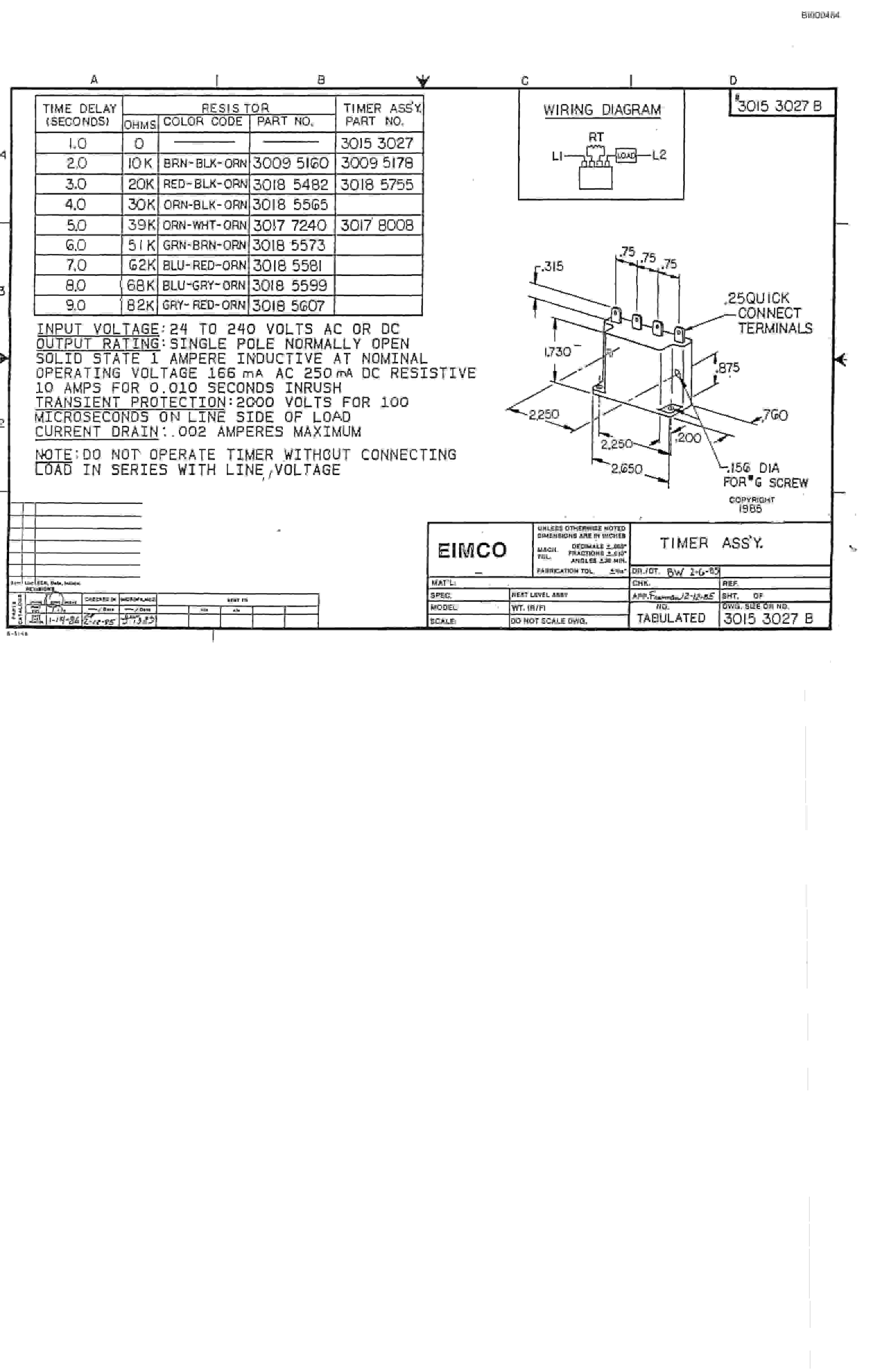 Bucyrus 2460 Drum Miner Parts Catalog BI000484-3