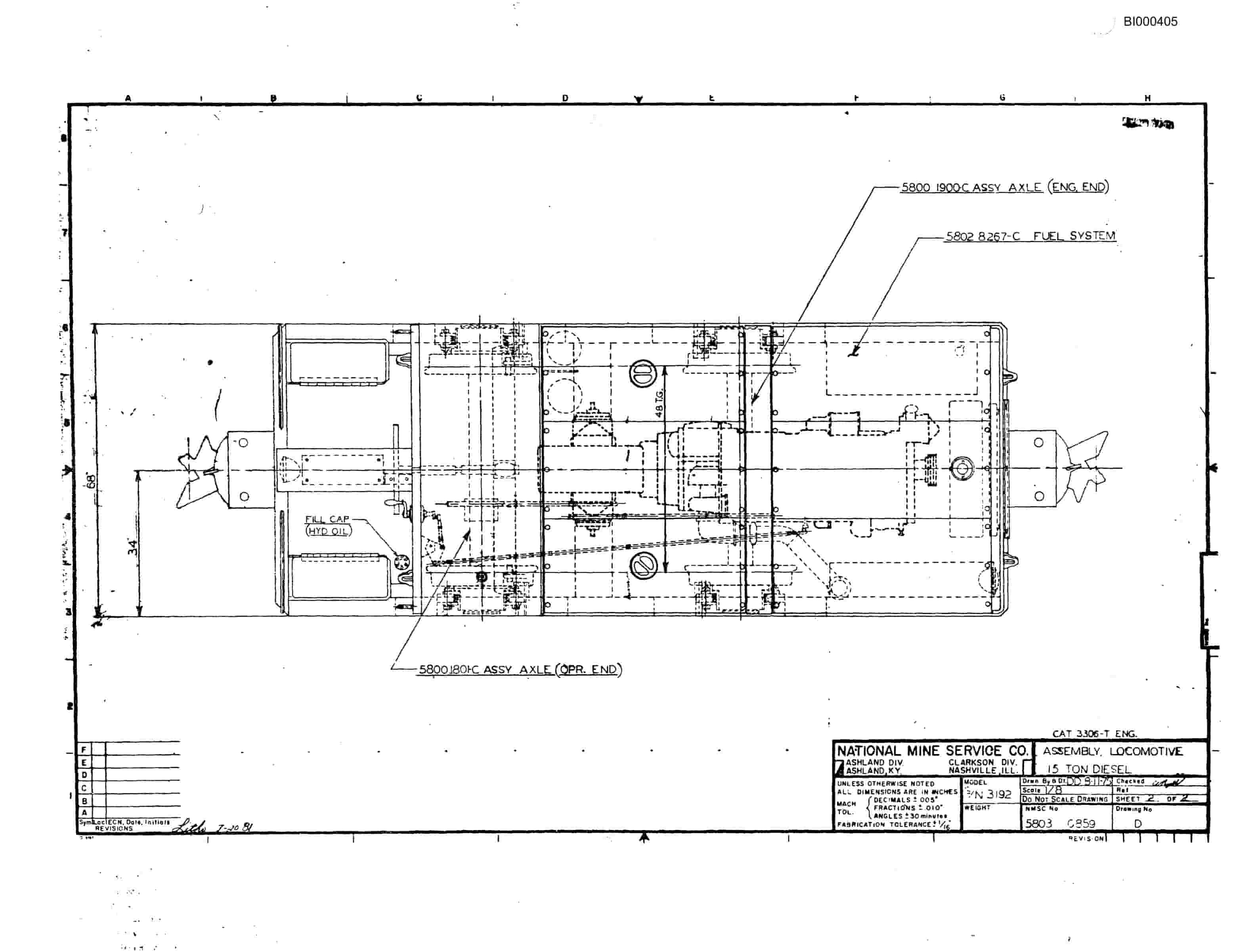 Bucyrus 2460 Marietta Drum Miner Technical Manual BI000405-4