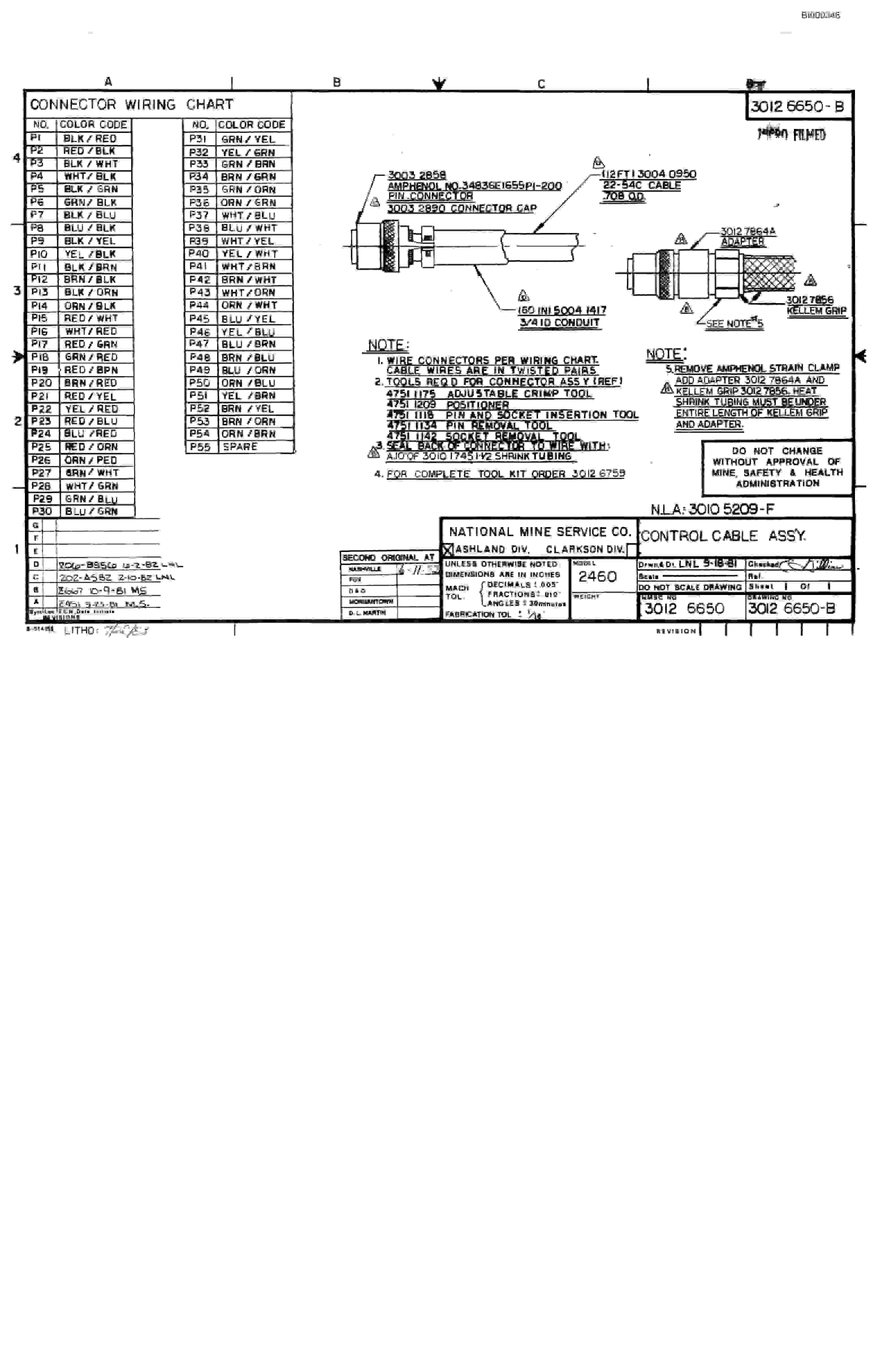 Bucyrus 2460 Miner Parts Catalog BI000346-4
