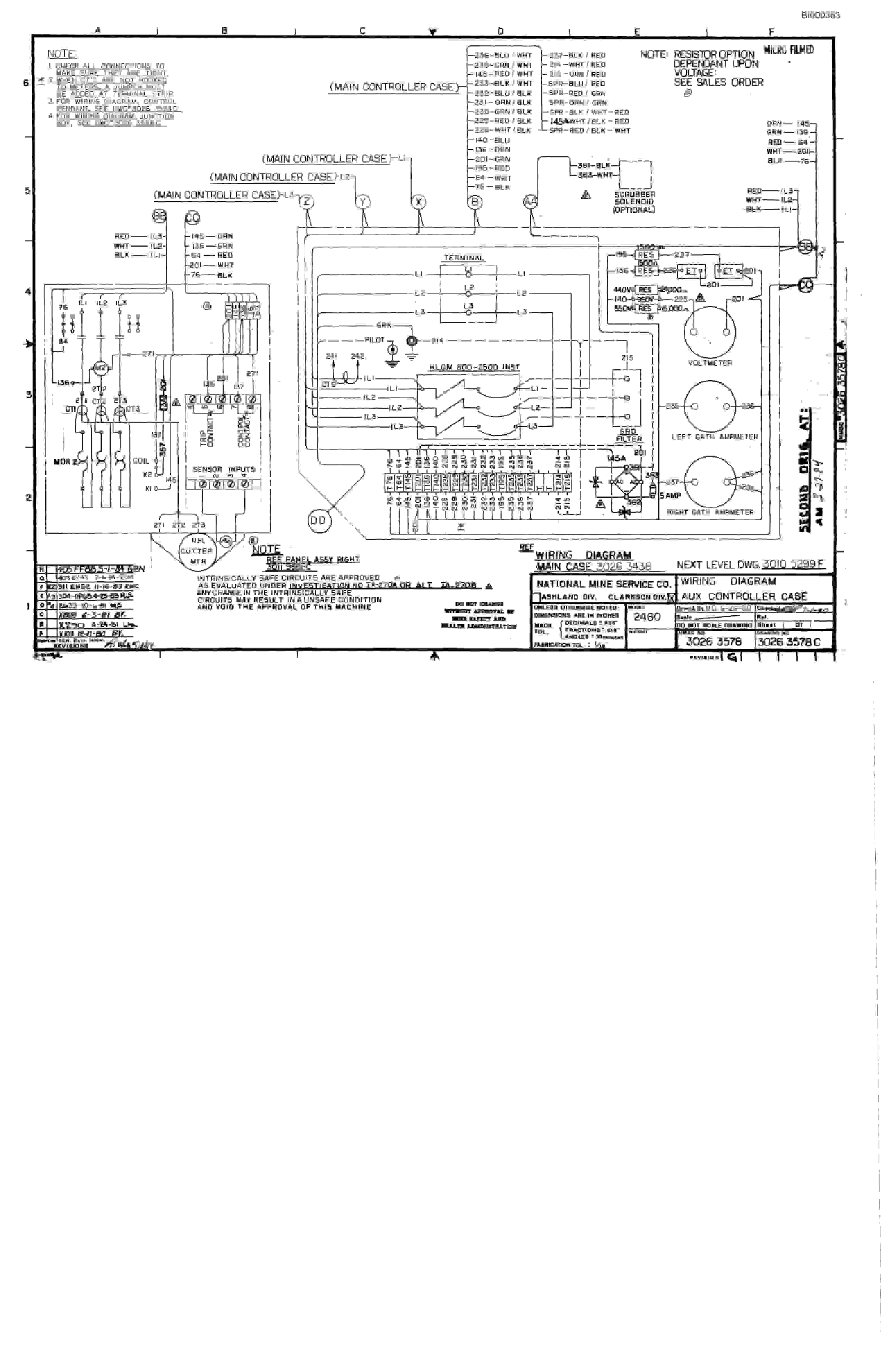 Bucyrus 2460 Miner Parts Catalog BI000363-2