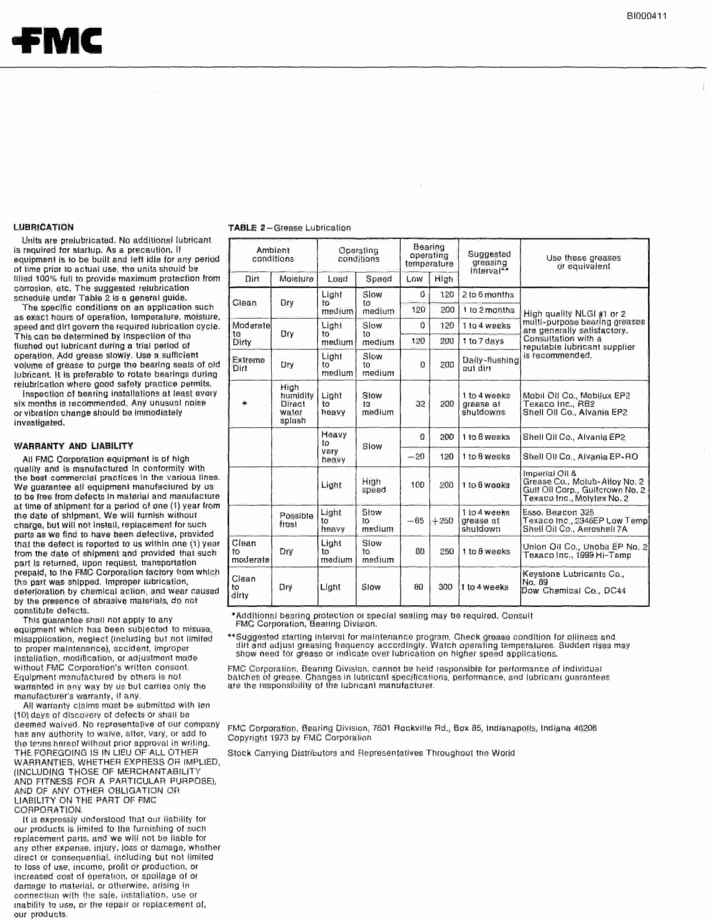 Bucyrus 2460 Miner Parts Catalog BI000411-5