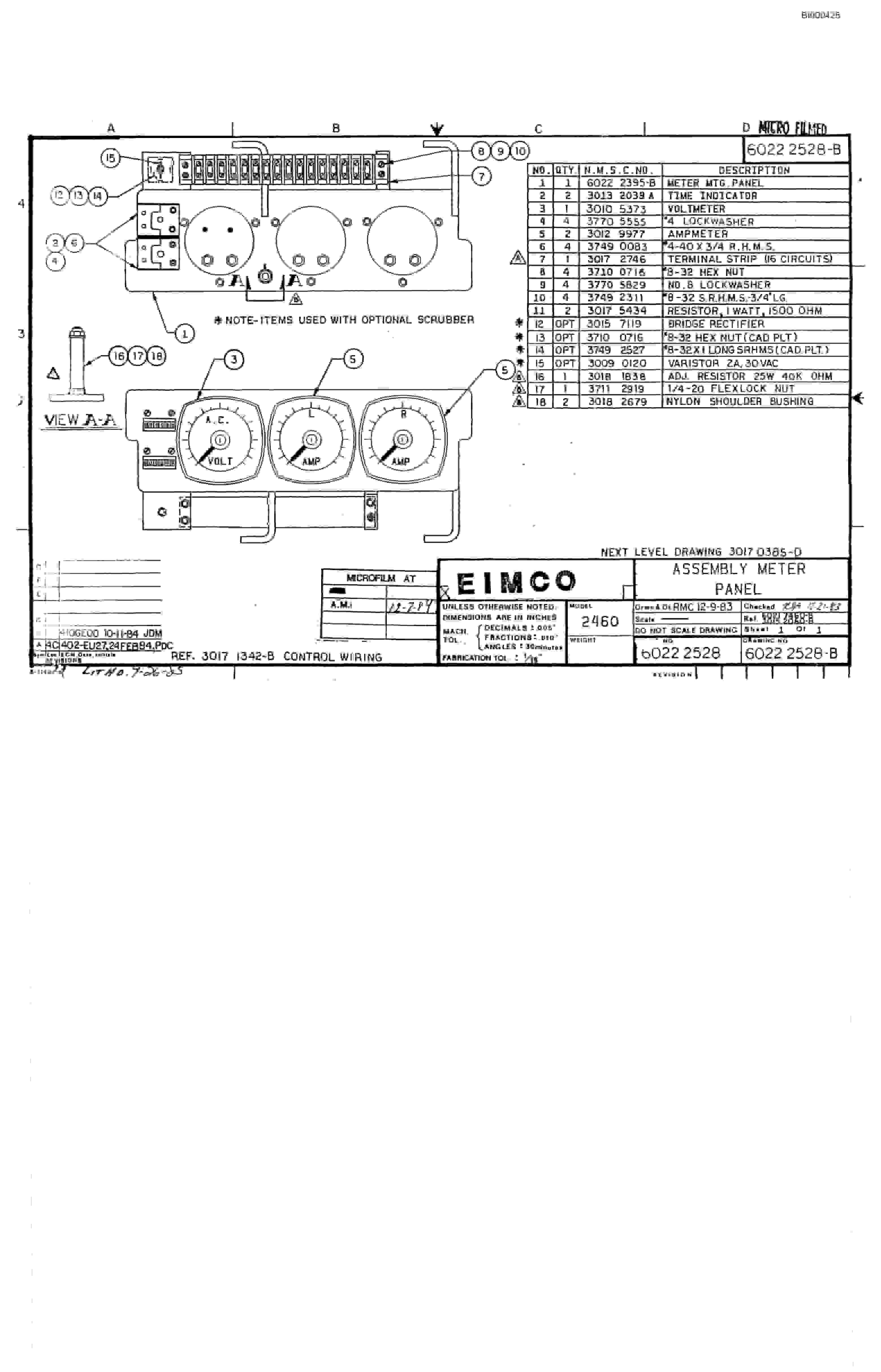 Bucyrus 2460 Miner Parts Catalog BI000435-4