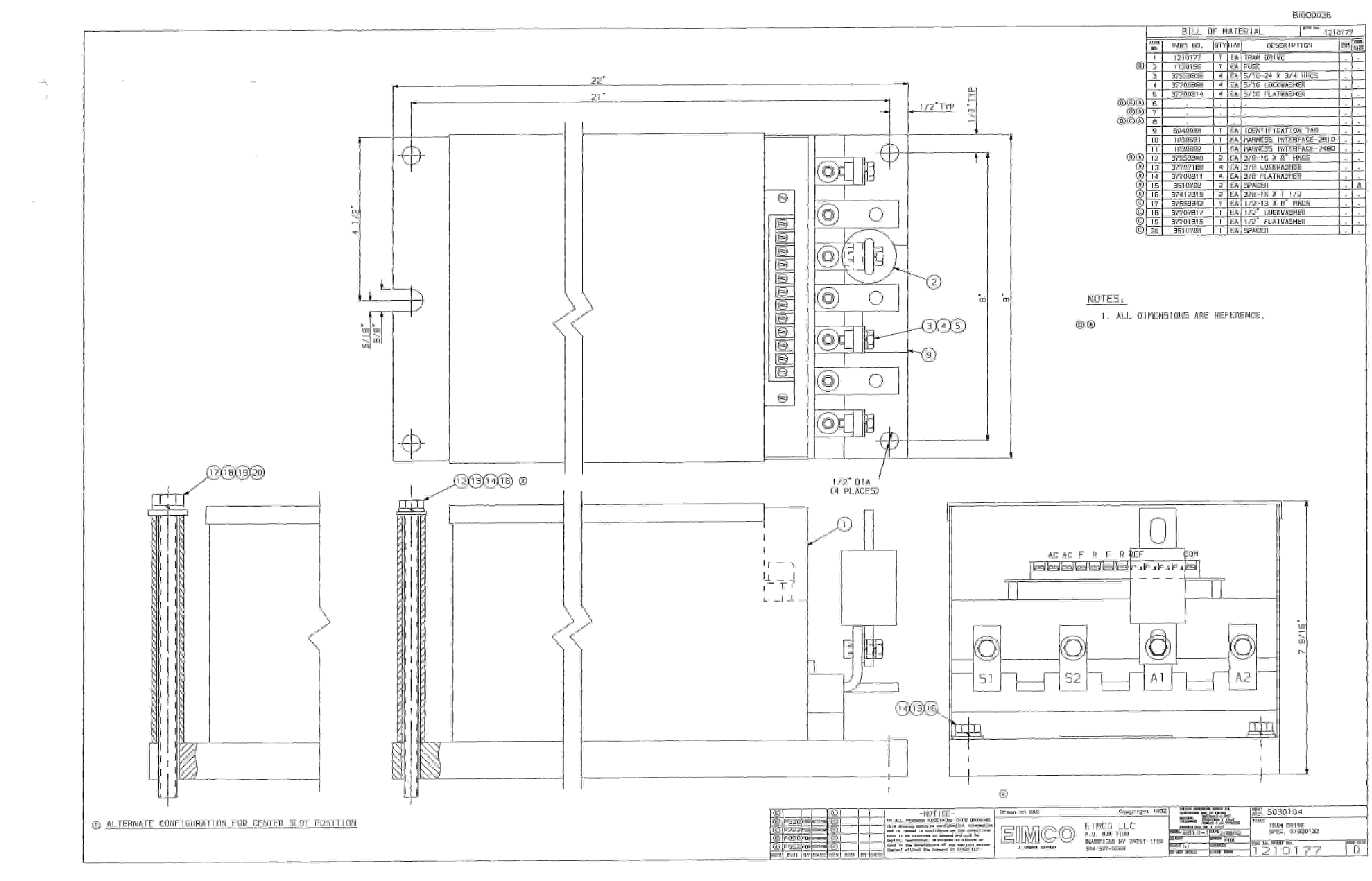 Bucyrus 2480-2 Drum Miner Parts Catalog BI000028-5