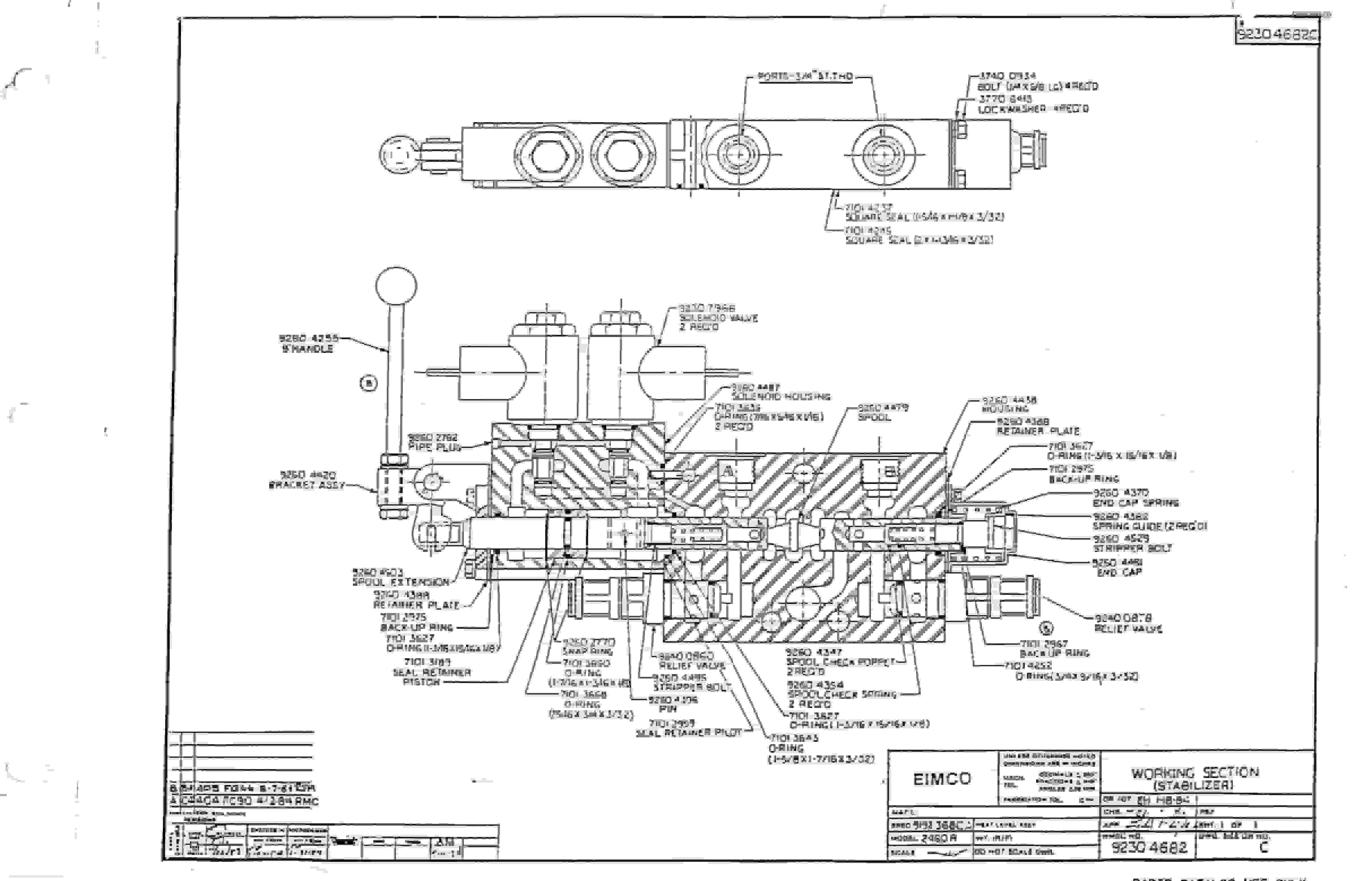 Bucyrus 2480-2 Drum Miner Parts Catalog BI000049-2
