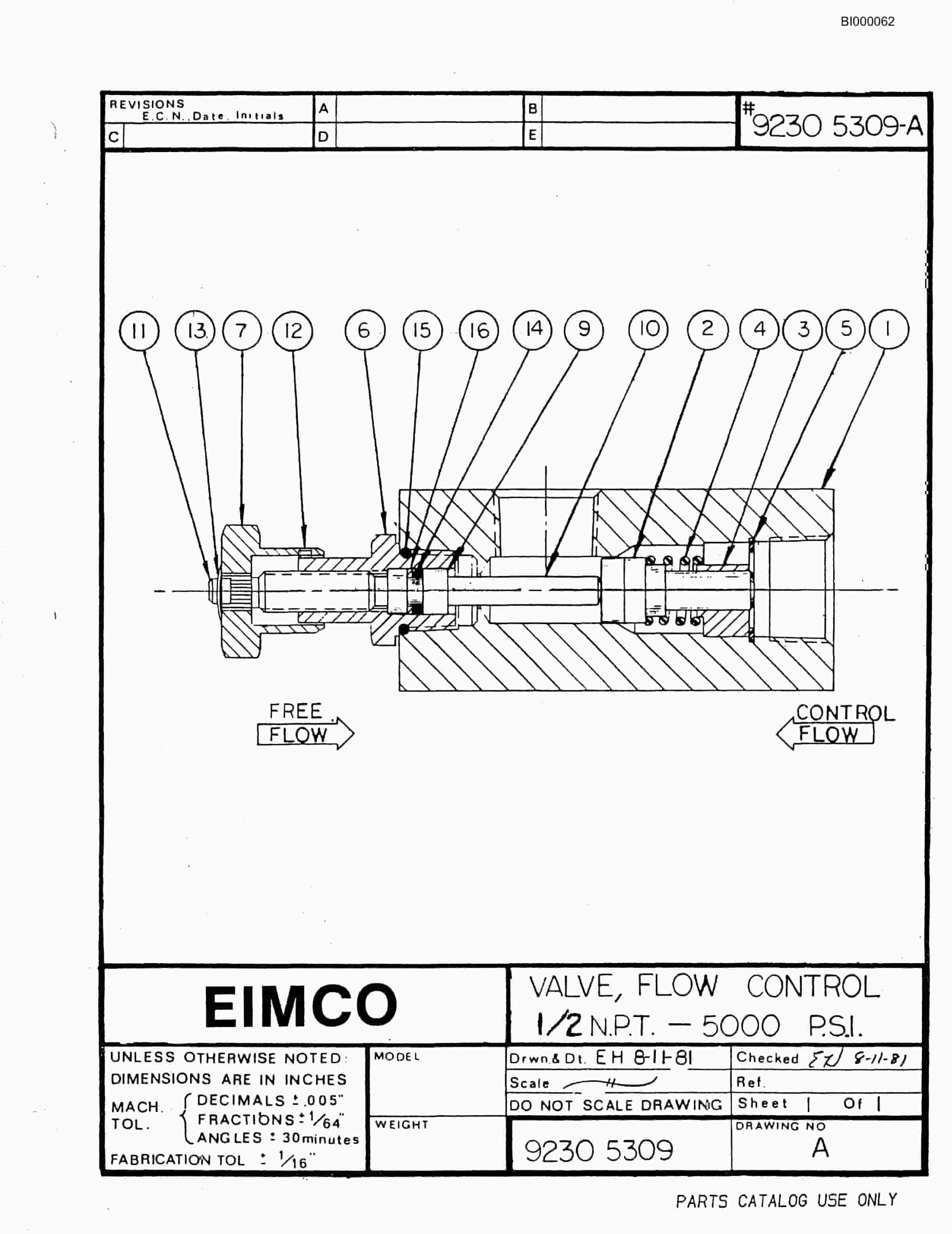 Bucyrus 2480-2 Drum Miner Parts Catalog BI000062-2