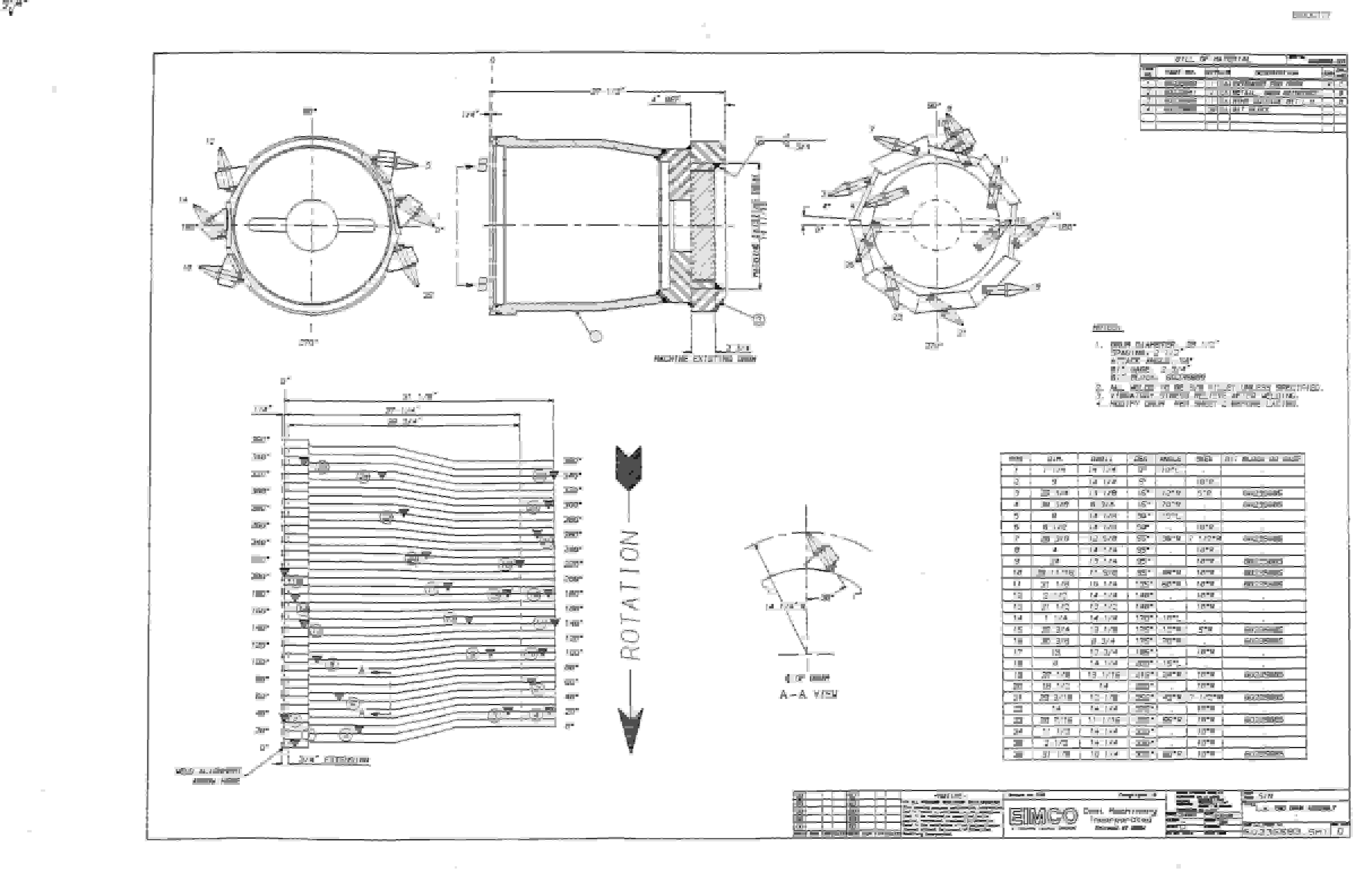 Bucyrus 2480-2 Drum Miner Parts Catalog BI000177-3