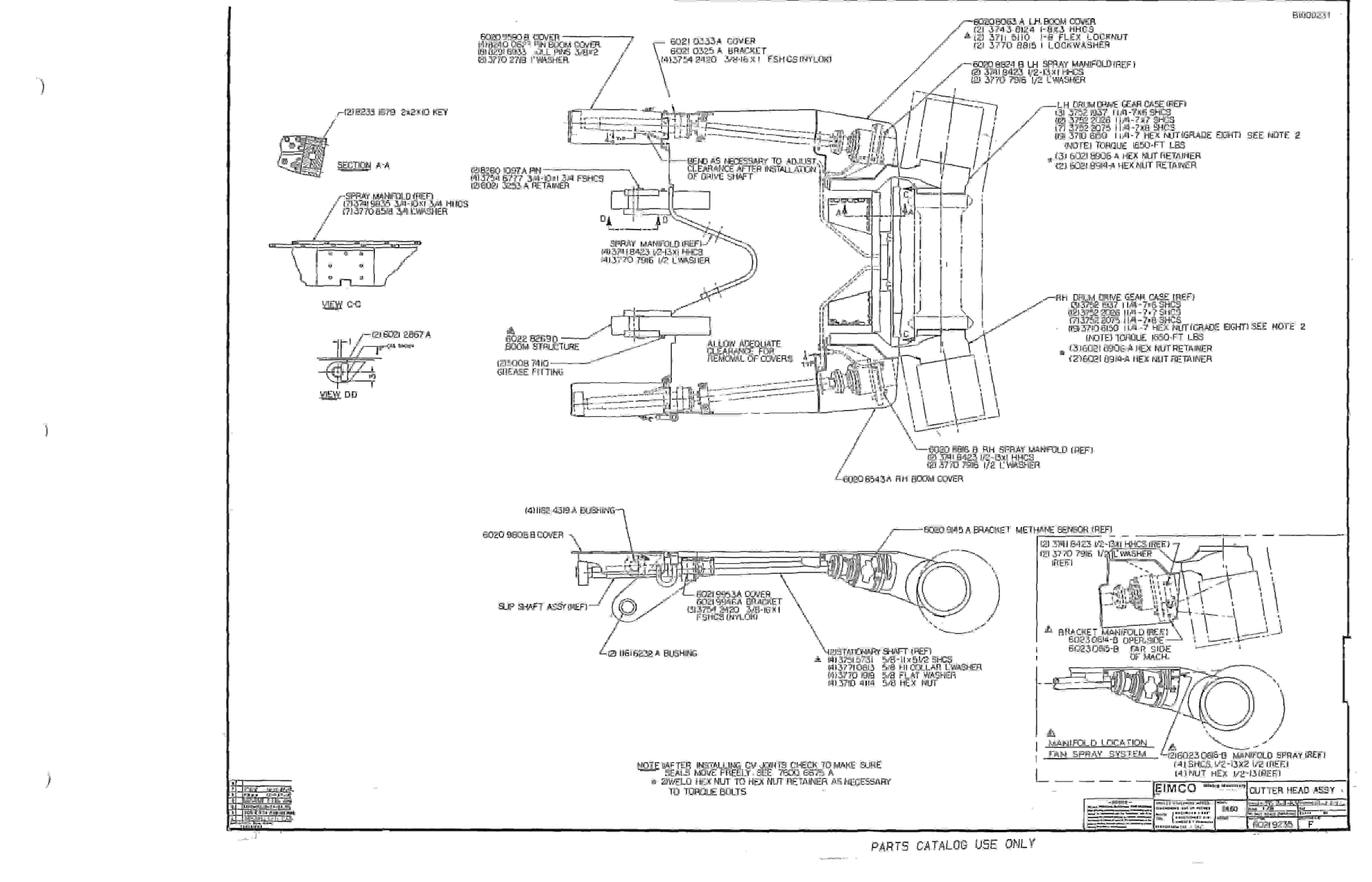 Bucyrus 2480-2 Drum Miner Parts Catalog BI000231-4